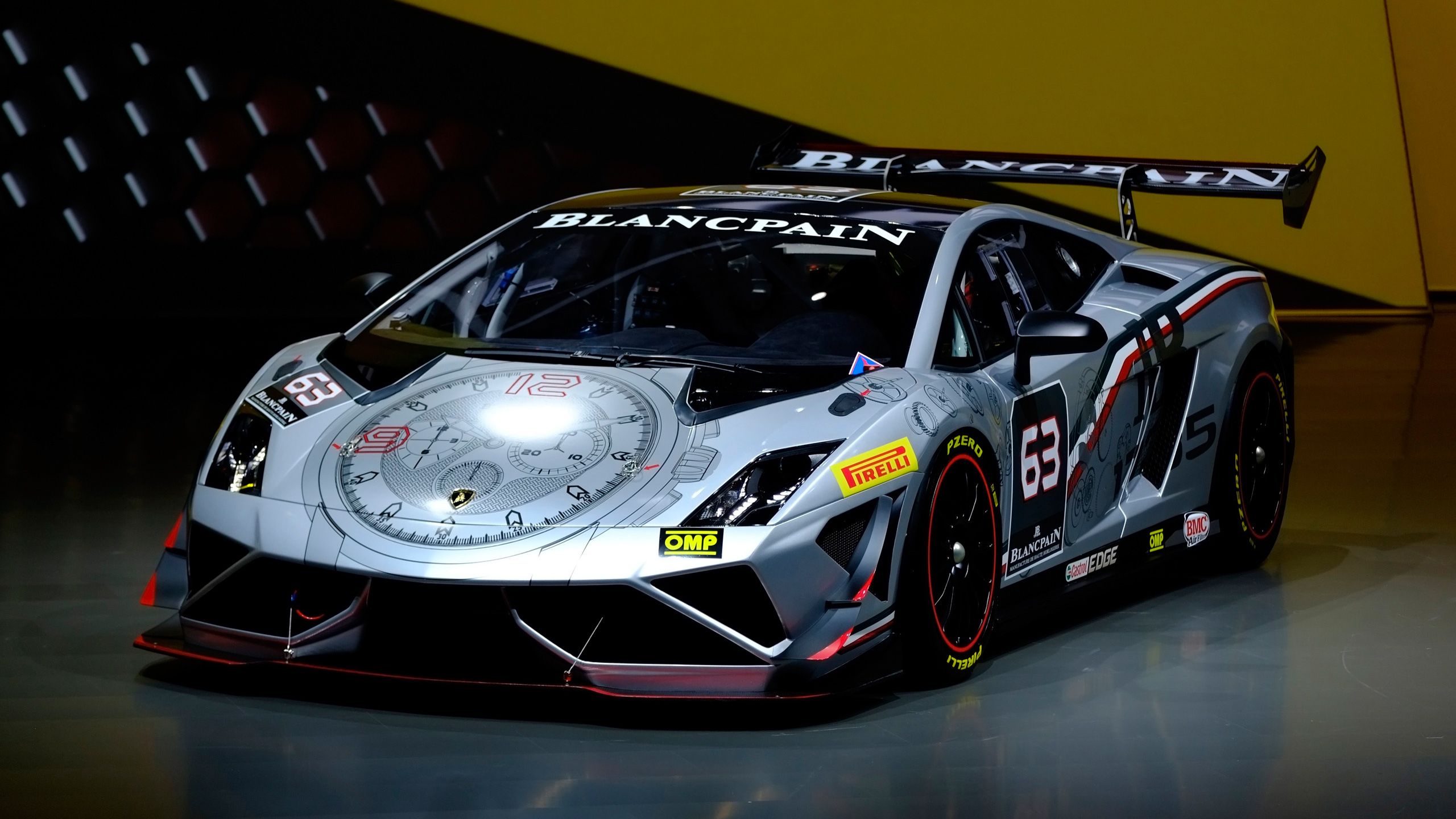 2560x1440 Lamborghini Blancpain Super Trofeo IAA Frankfurt Motor Show Wallpaper Car Wallpaper