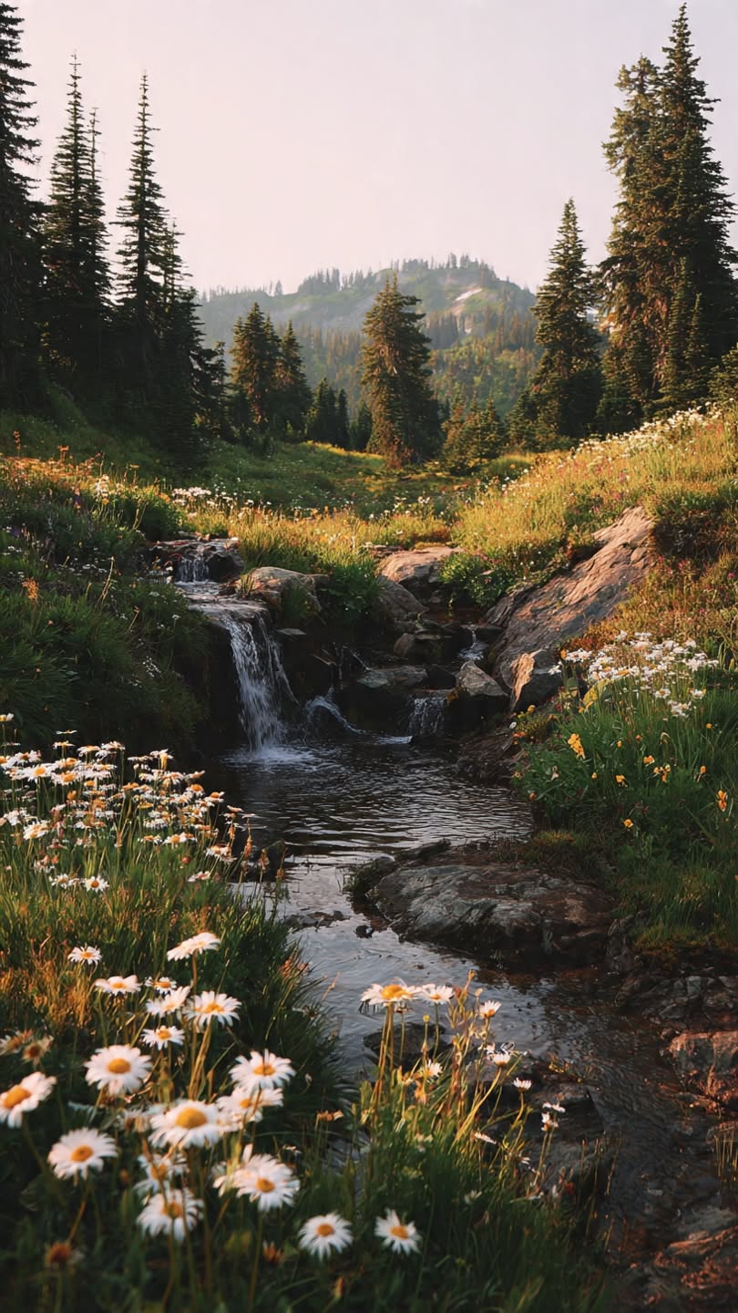 810x1440 World Challenge iPhone Wallpaper Blancpain Gt A Stream Running Through A Lush Green Forest Filled With