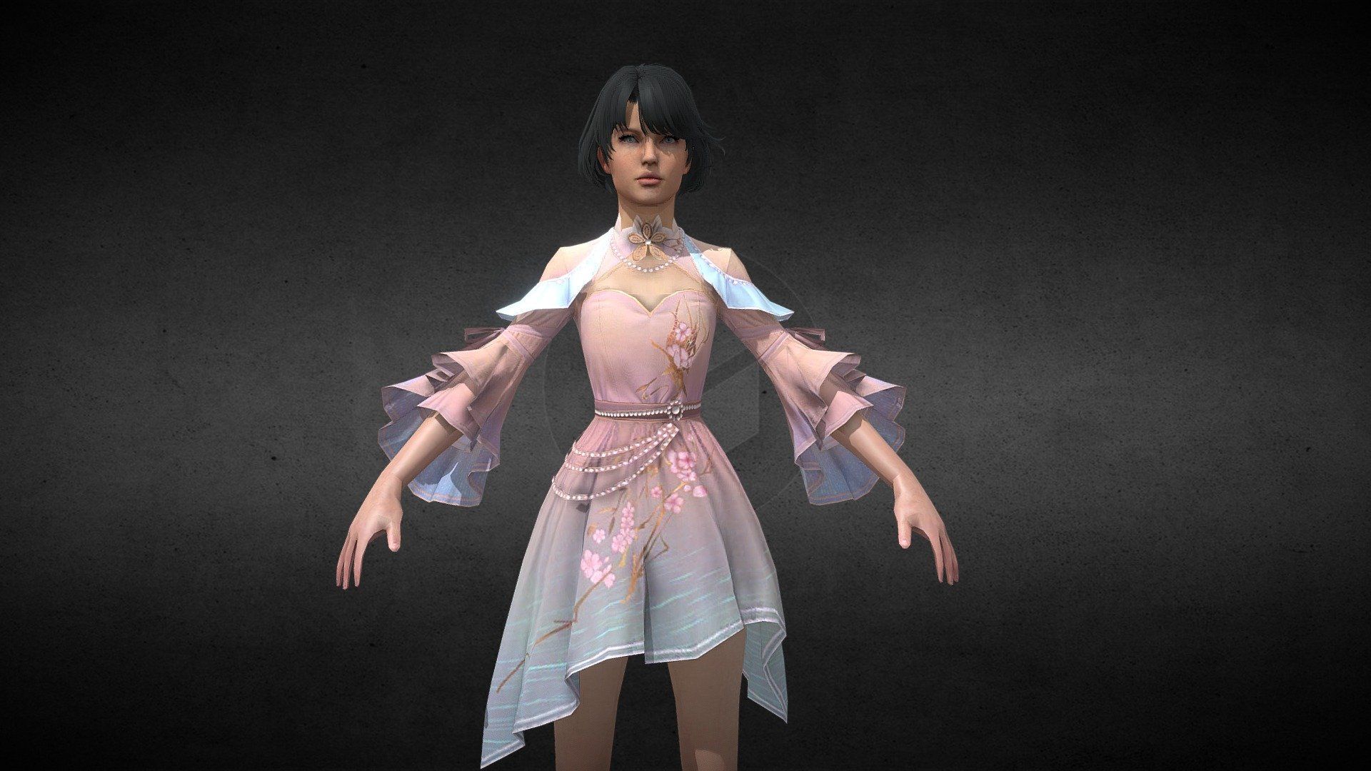 1920x1080 Game of Peace Pubg Girl Outfit Free 3D model by ig_teddu [69151bf]