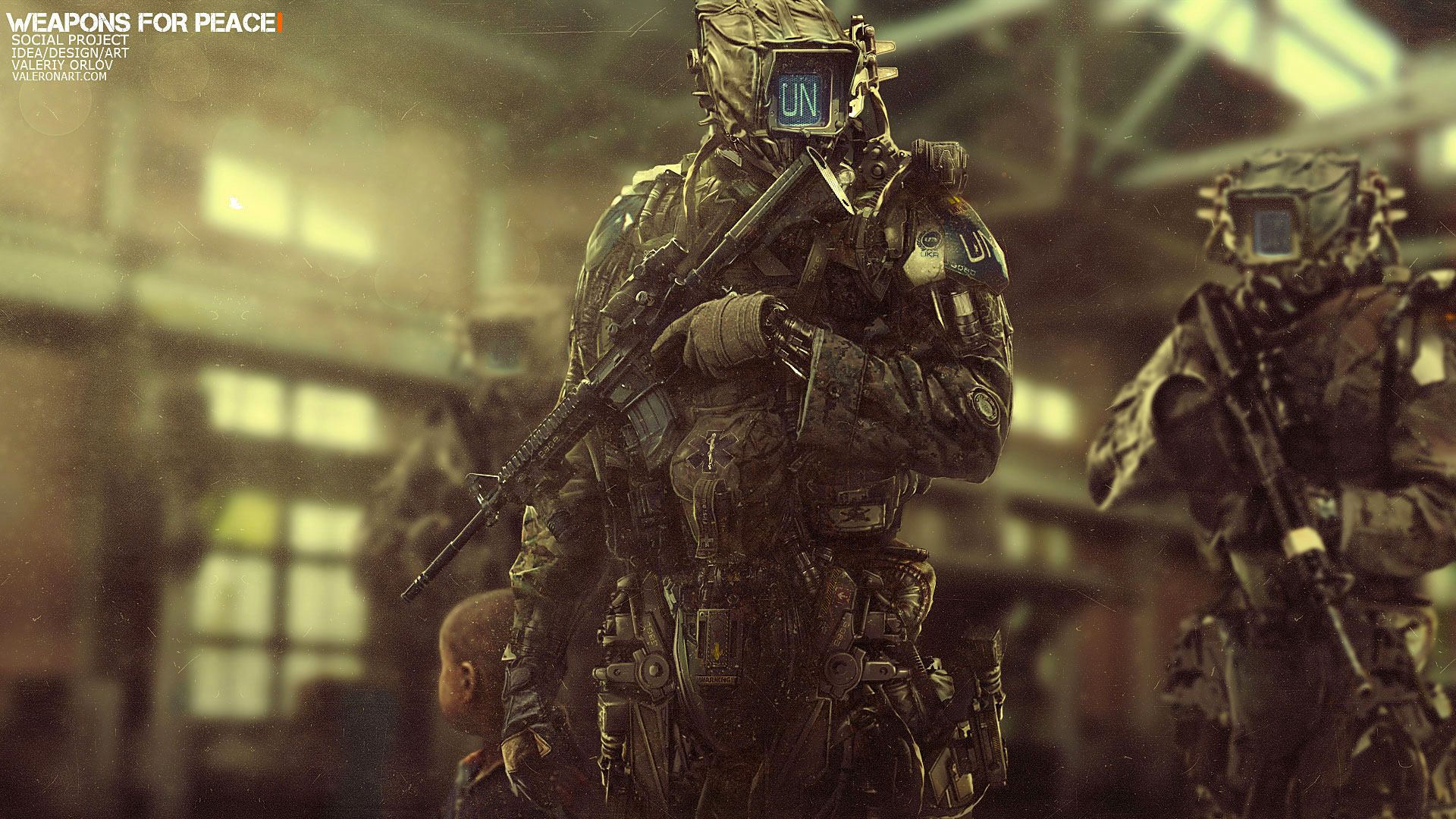 1920x1080 Sci Fi Warrior HD Wallpaper: Icon For Peace By Valeronartx1080
