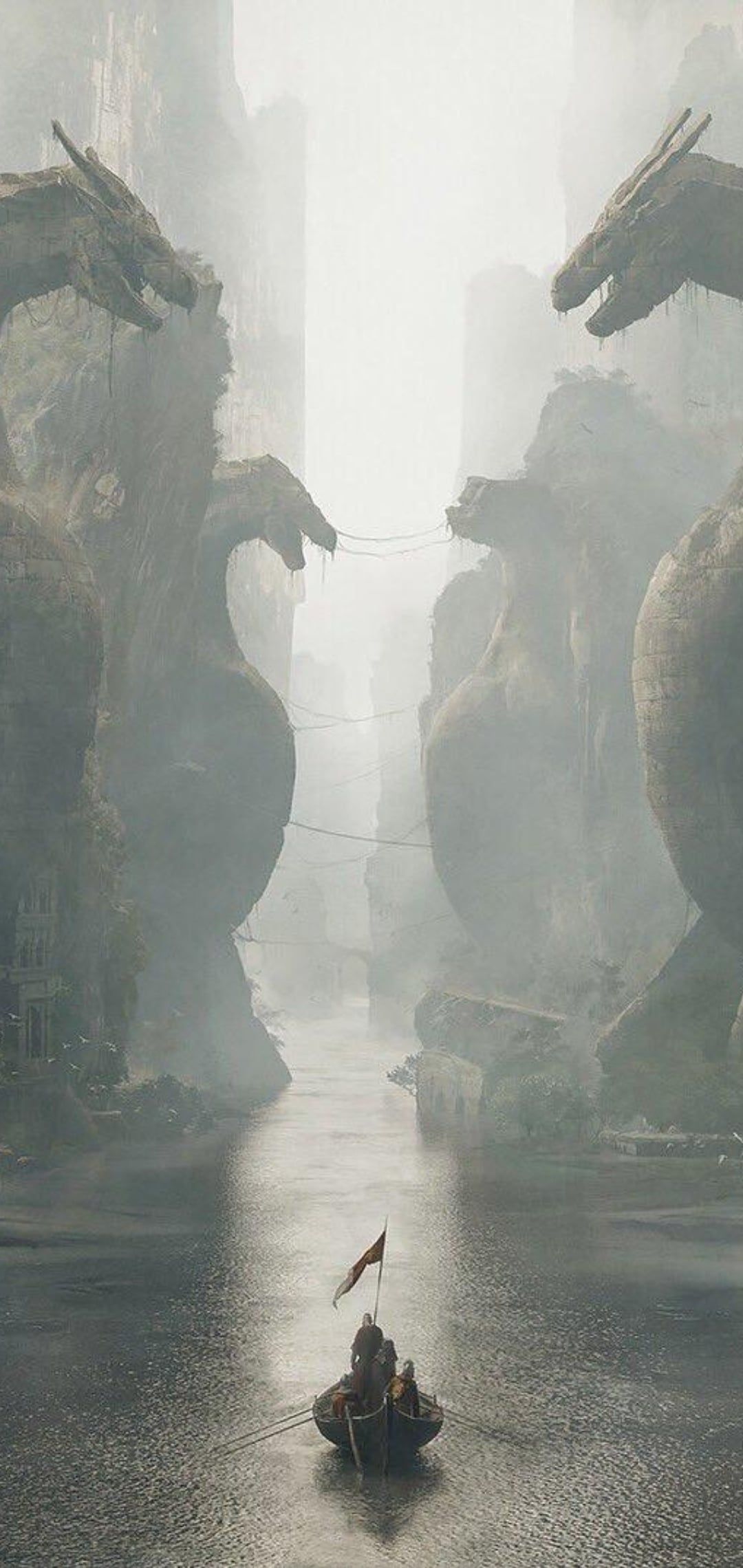 1080x2280 My phone's wallpaper. Ruins of Valyria