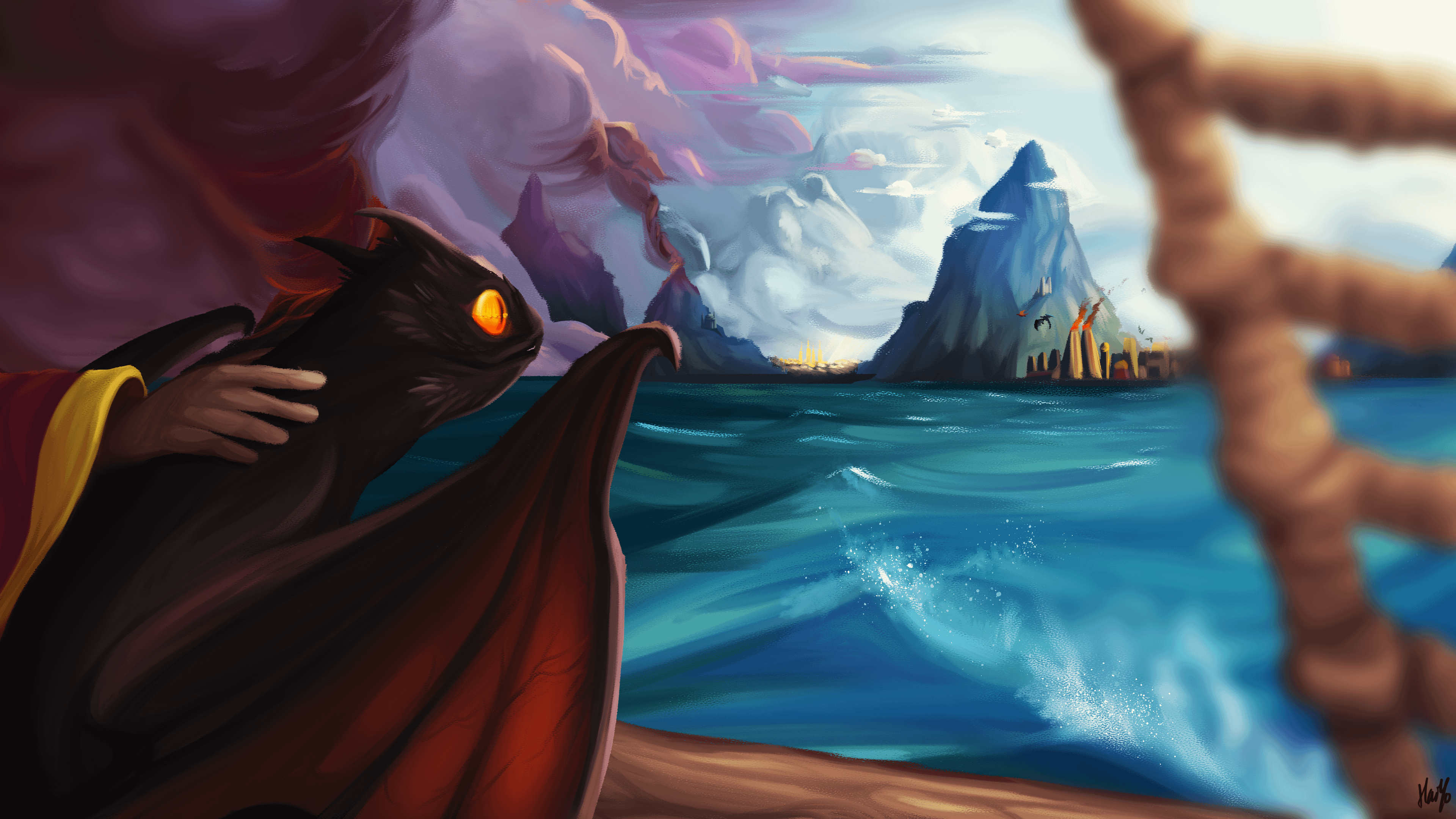 3840x2160 The last living creature to have seen Old Valyria before the Doom first ASOIAF Art!