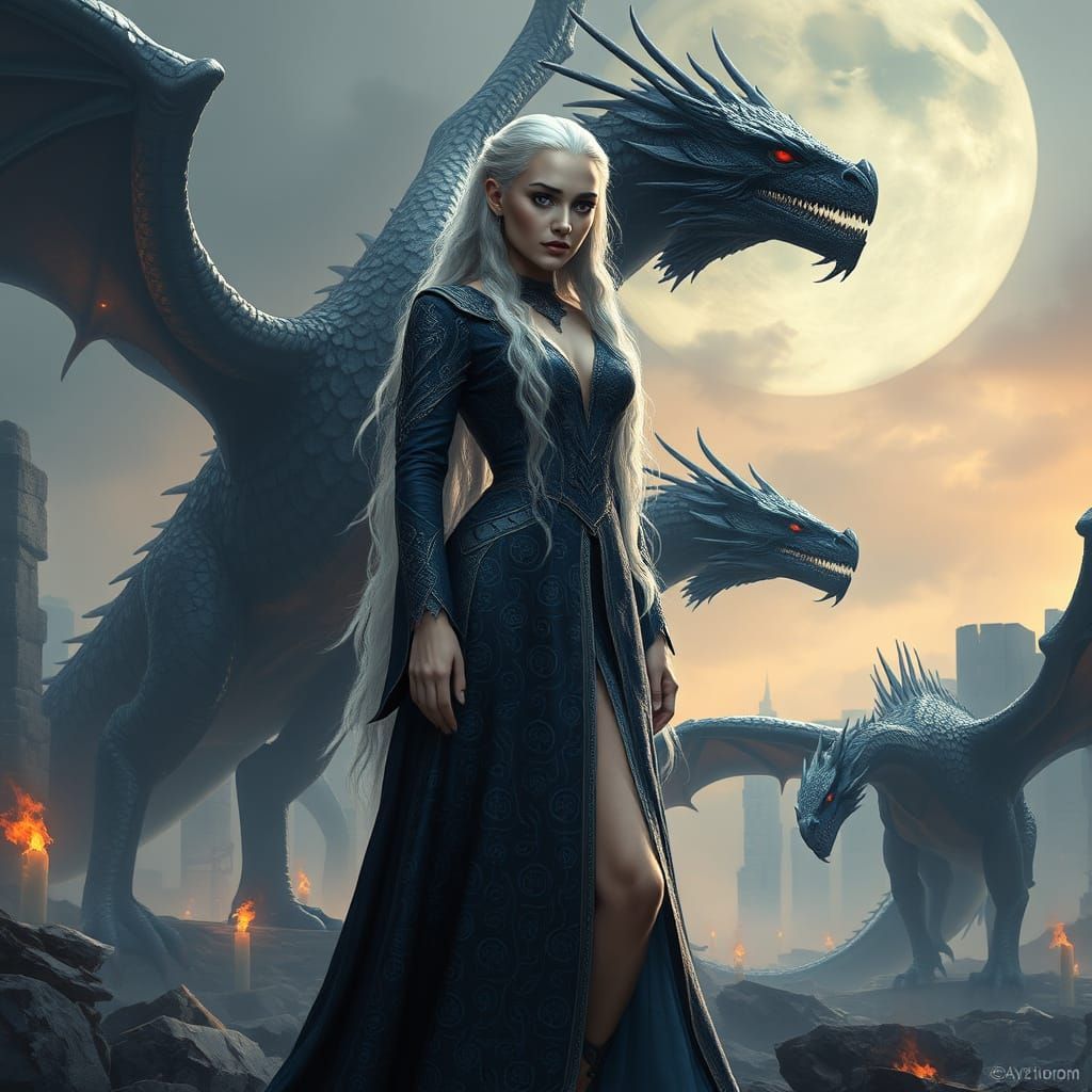 1024x1024 Regal Valyrian Princess Naerys Belaerys Commands D