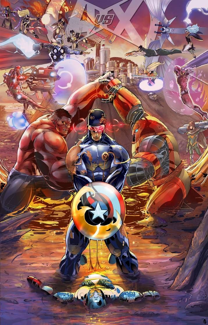 715x1117 Avengers Vs. X Men Tribute Battle