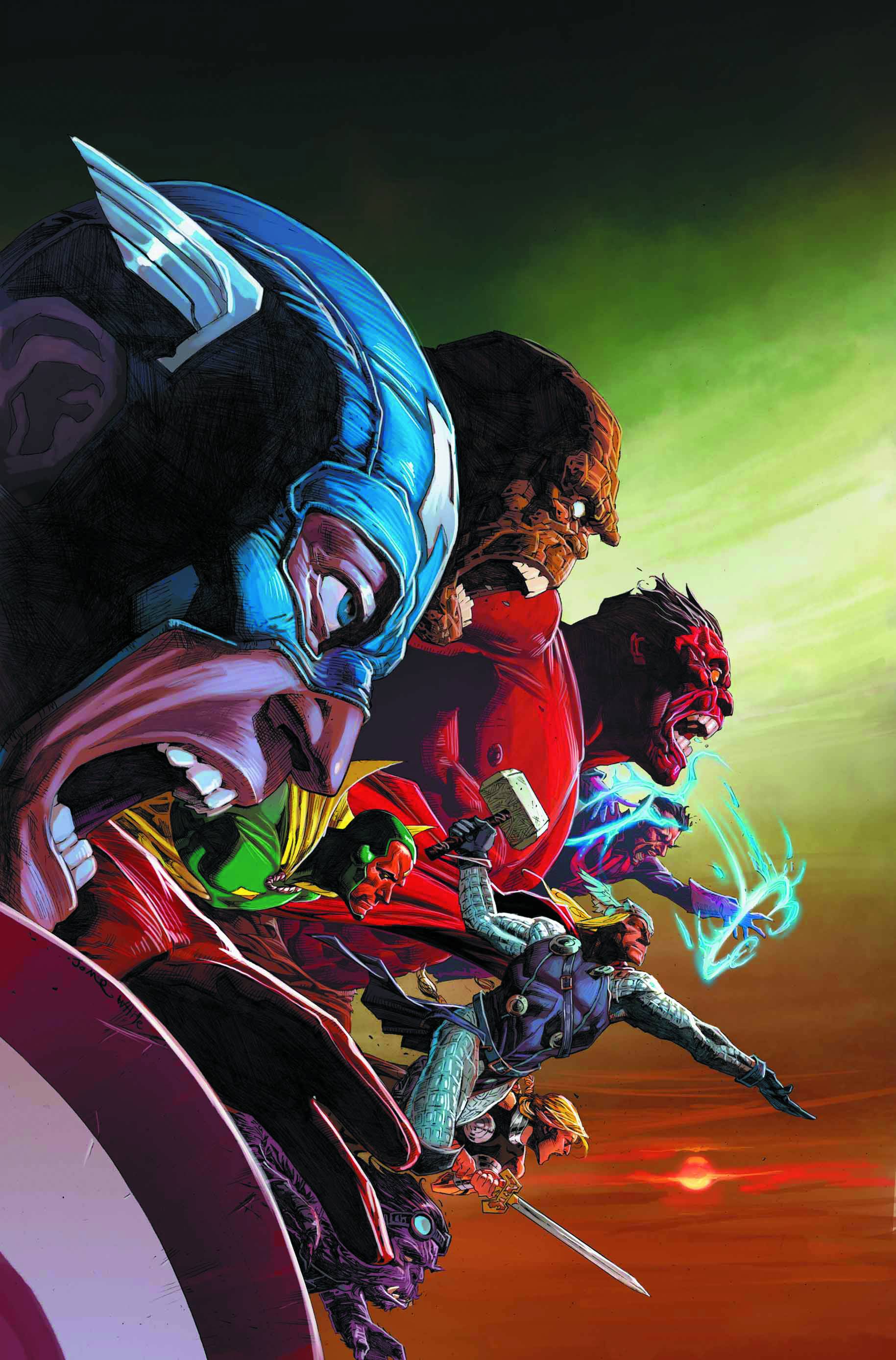 1829x2776 Avengers Vs. X Men (Opena Variant) (2012)