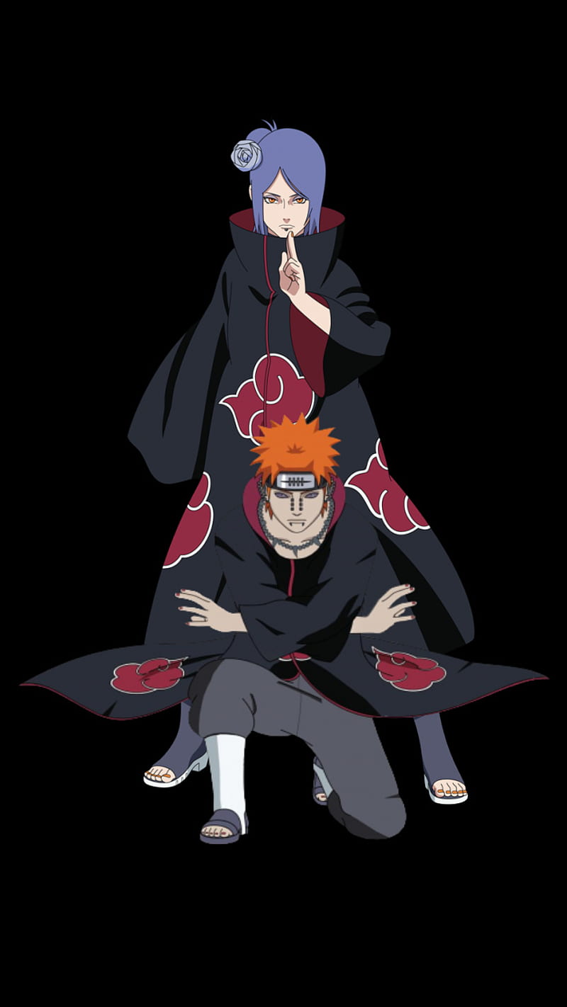 800x1422 Konan x Pain, akatsuki, HD phone wallpaper