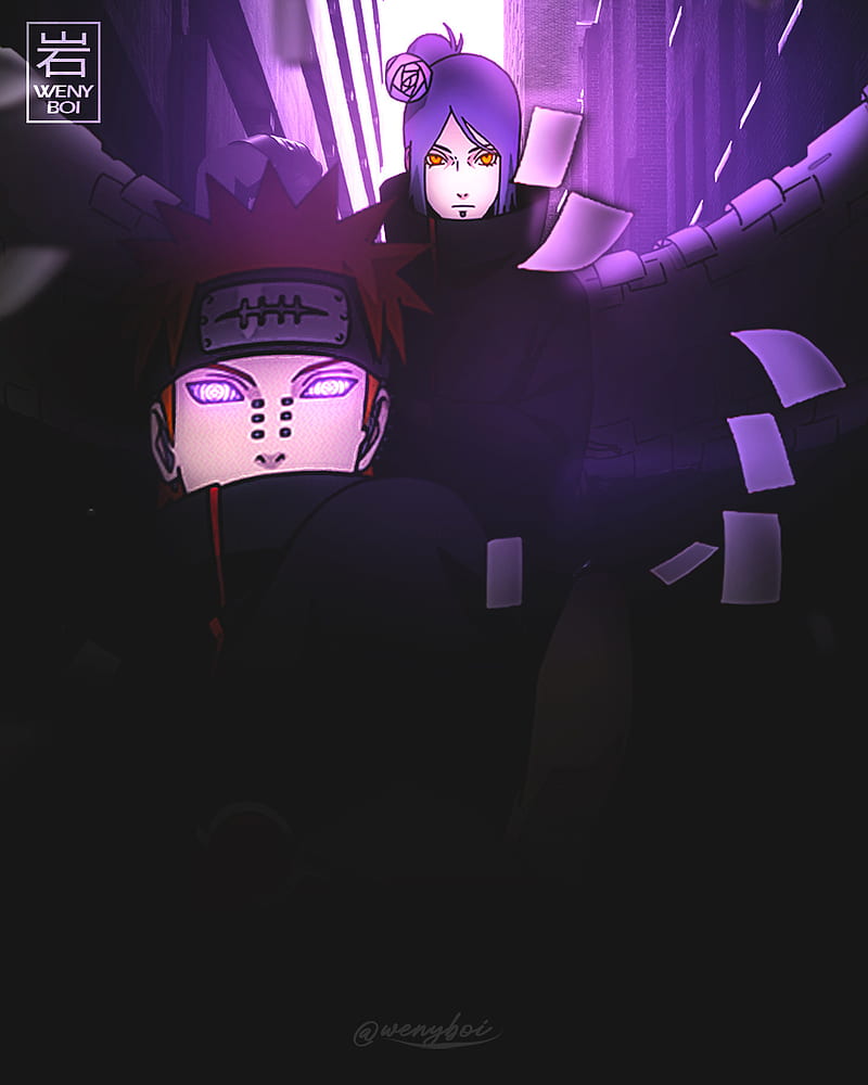 800x1000 Pain x Konan, akatsuki, anime, boruto, city, itachi, naruto, sasuke, uchiha, HD phone wallpaper