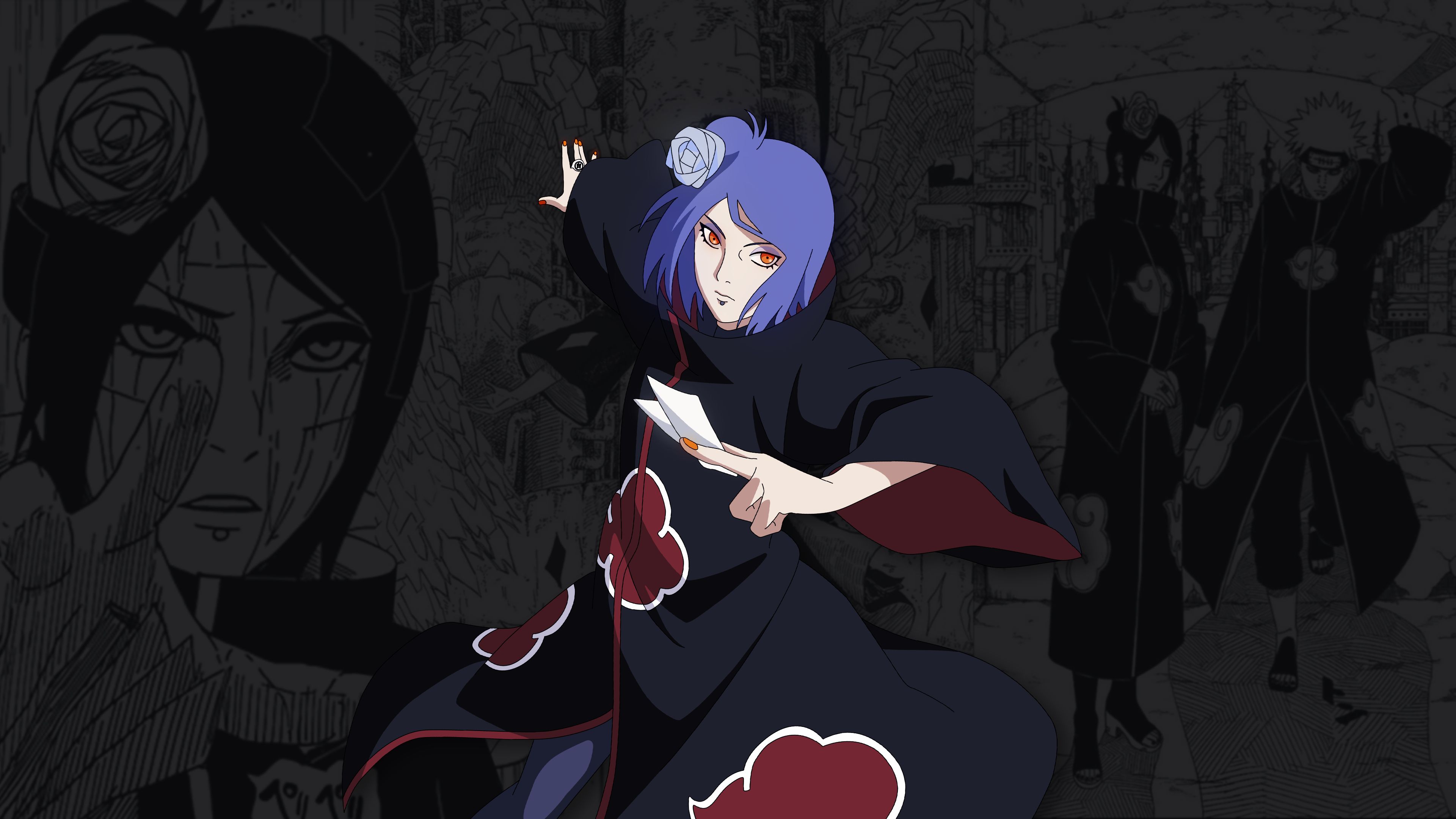 3840x2160 Konan (Naruto) Wallpaper