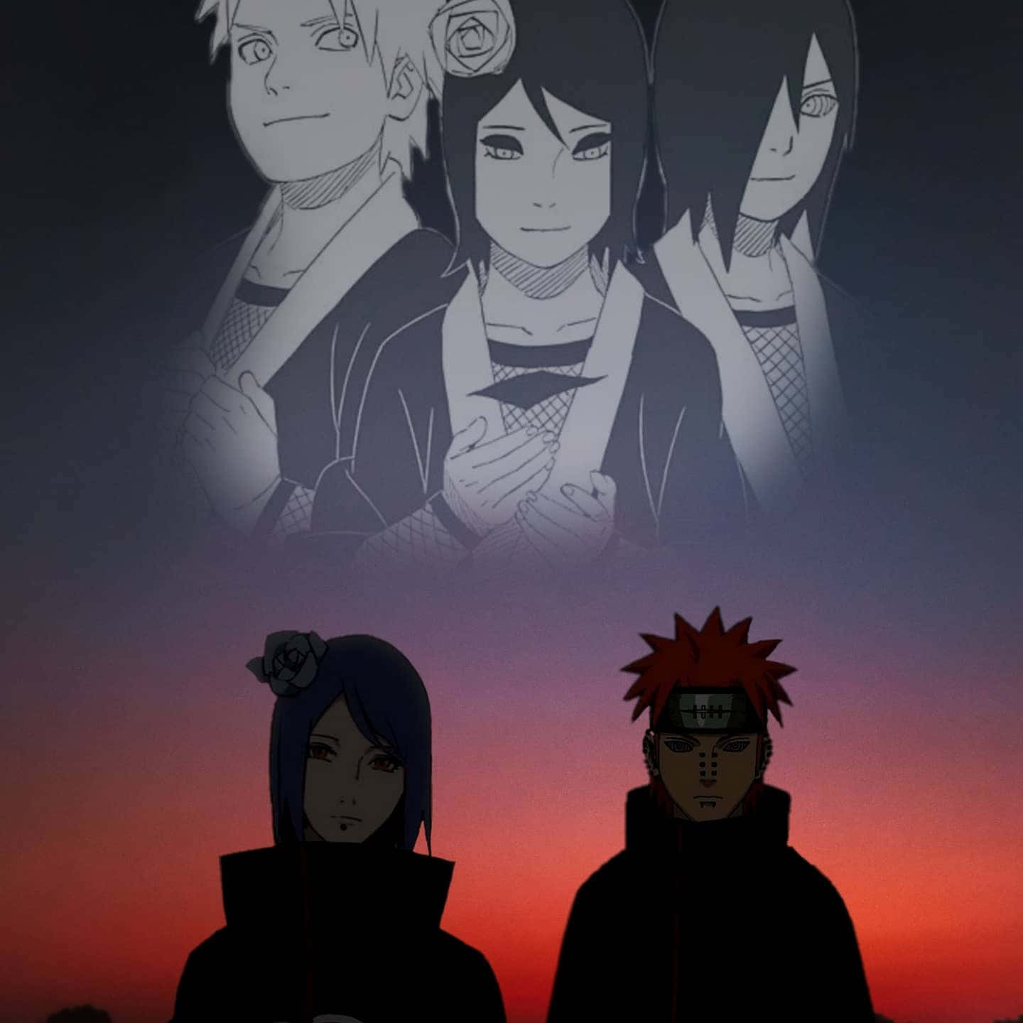 1440x1440 Konan And Yahiko Wallpaper