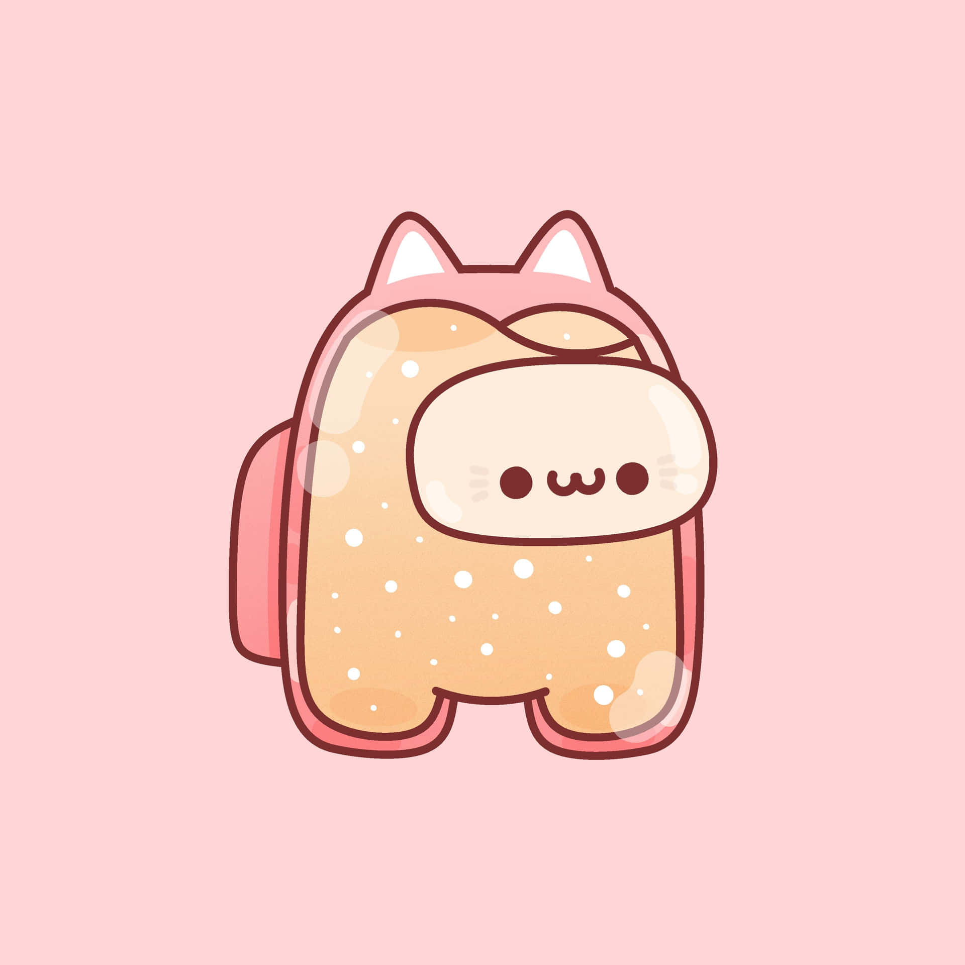 1920x1920 Download free Cute Among Us Pink Stuff Wallpaper