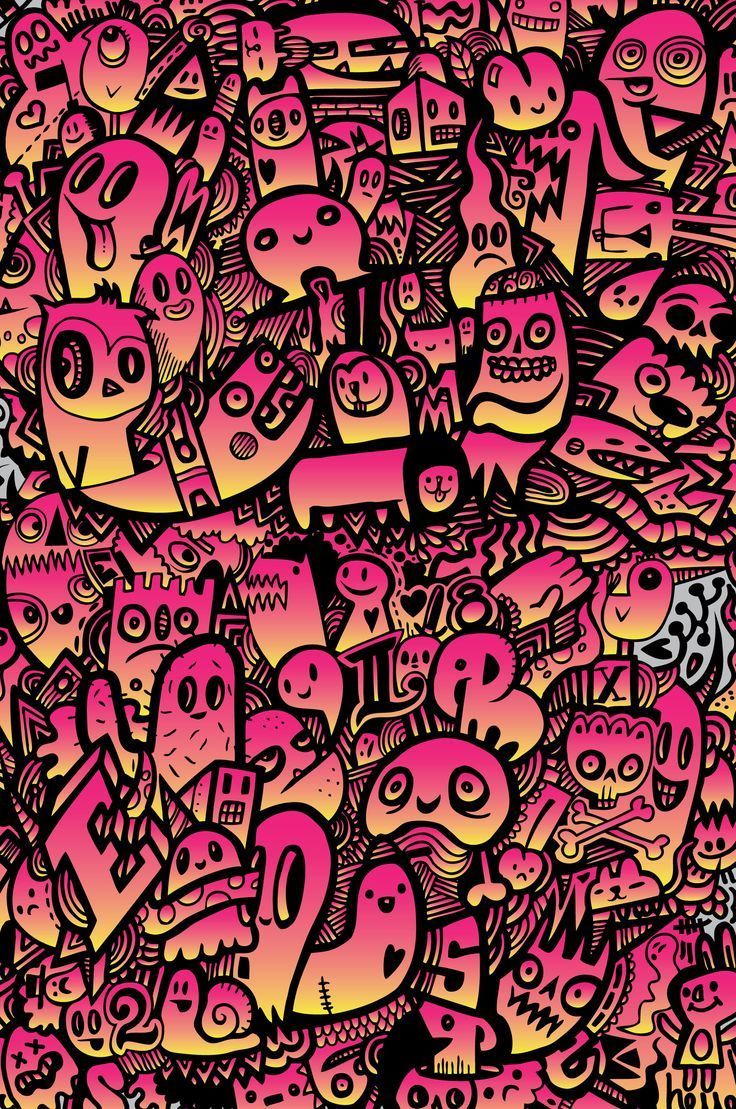 736x1109 Gradient Doodles