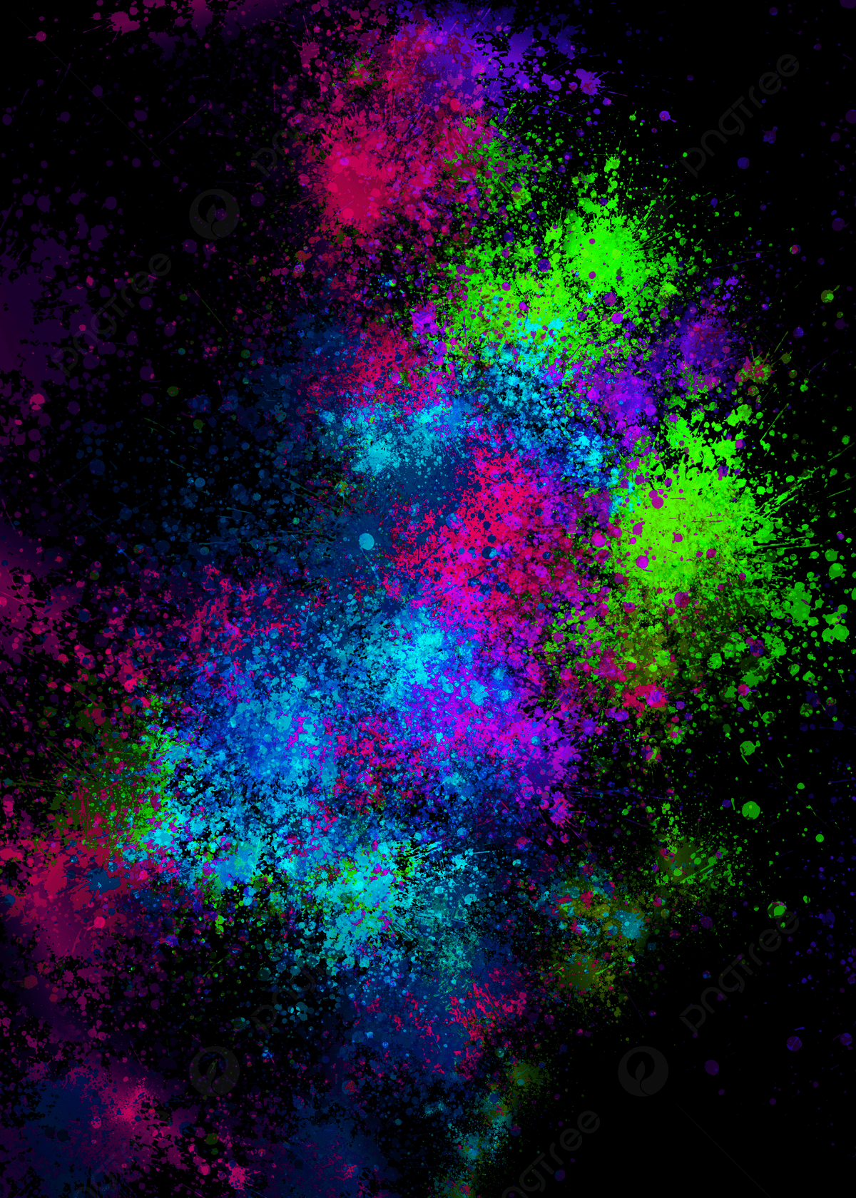 1200x1680 Neon Color Spray Spot Color Abstract Background Wallpaper Image For Free Download