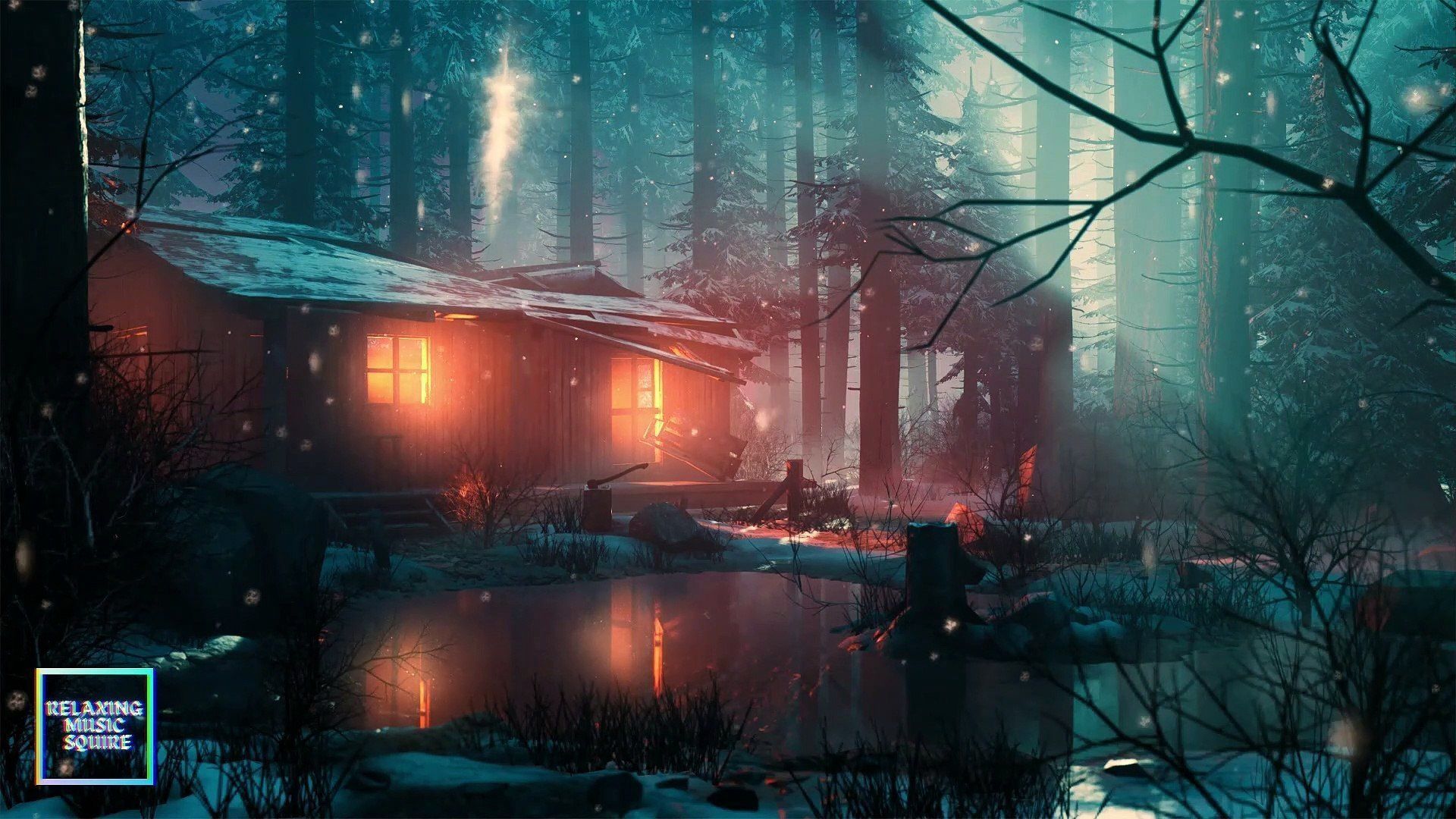 1920x1080 Lofi Forest Wallpaper