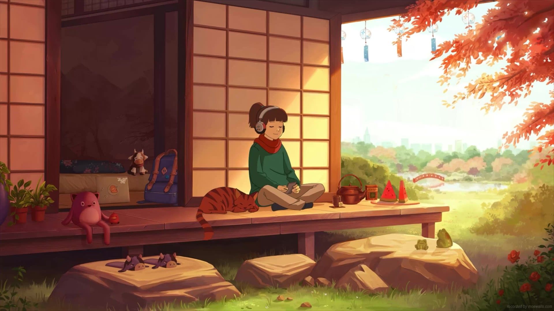 1920x1080 Lofi Girl Autumn Afternoon Live Wallpaper