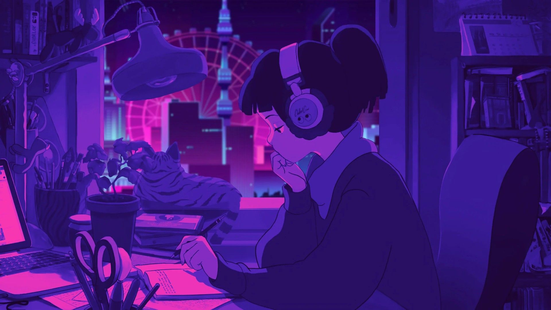 1920x1080 Lofi Instrumental your browser
