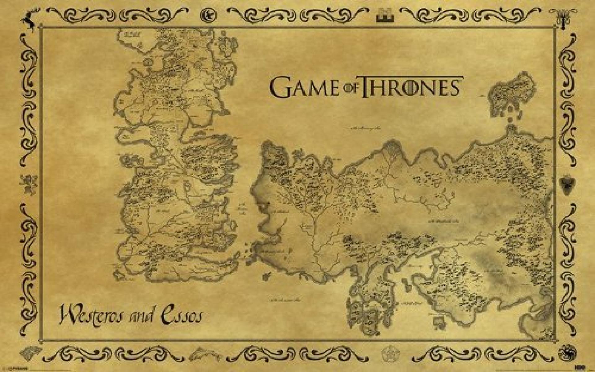 1920x1200 Westeros Map Wallpaper