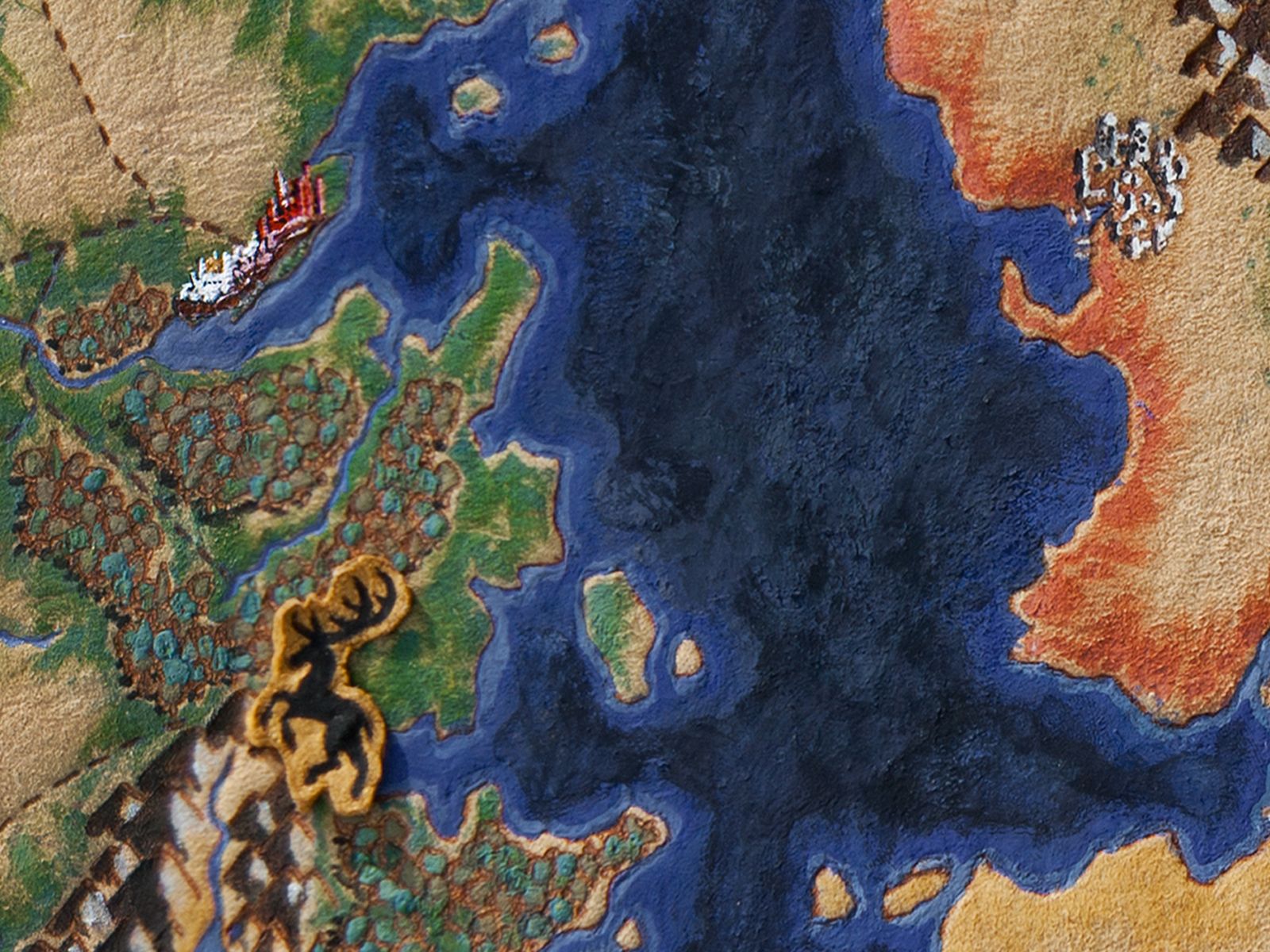 1600x1200 Game of Thrones Map Reproduction Geek Art