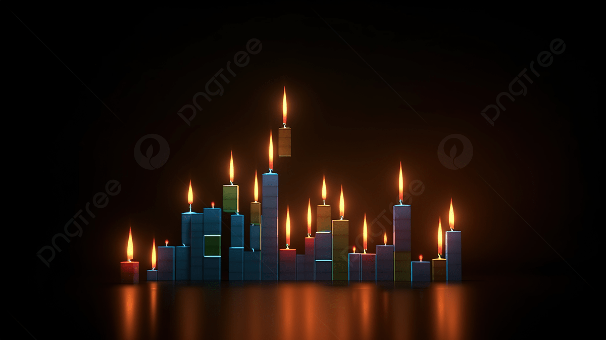 1200x673 3D Rendered View Of Forex Market Growth Glowing Candlestick Rises Against Dark Squared Wallpaper Background, Trading Graph, Trading Chart, Forex Background Image And Wallpaper for Free Download