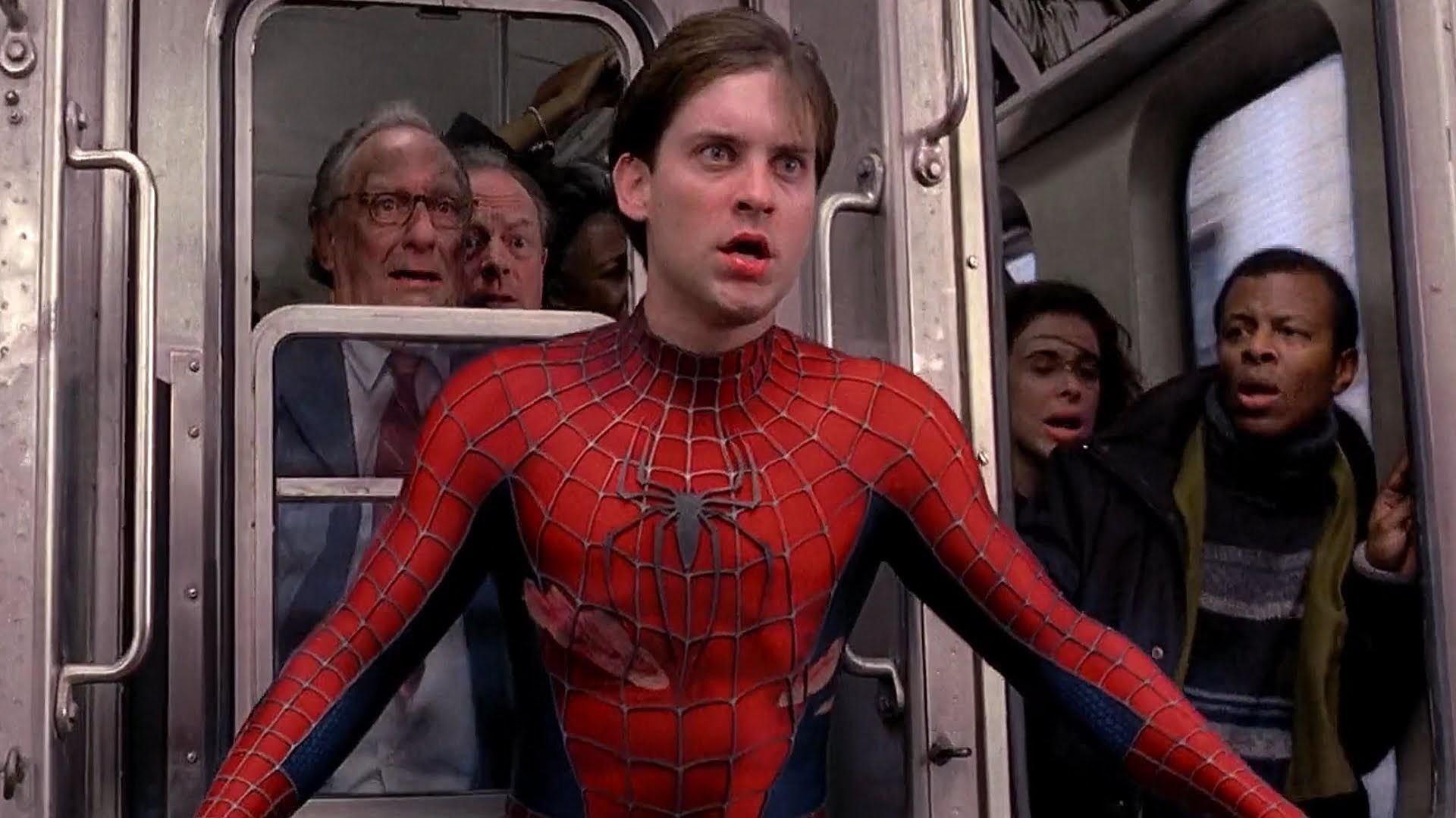 1920x1080 In SPIDER MAN 2 Spider Man Takes Off His Mask And Reveals He's Peter Parker To A Train Full Of Passengers. This Is A Subtle Nod To The Theory That Peter Parker Is Actually
