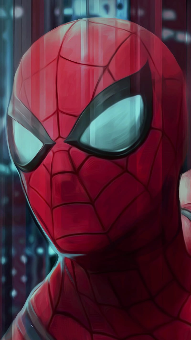 800x1422 Spiderman, face, mask, HD phone wallpaper