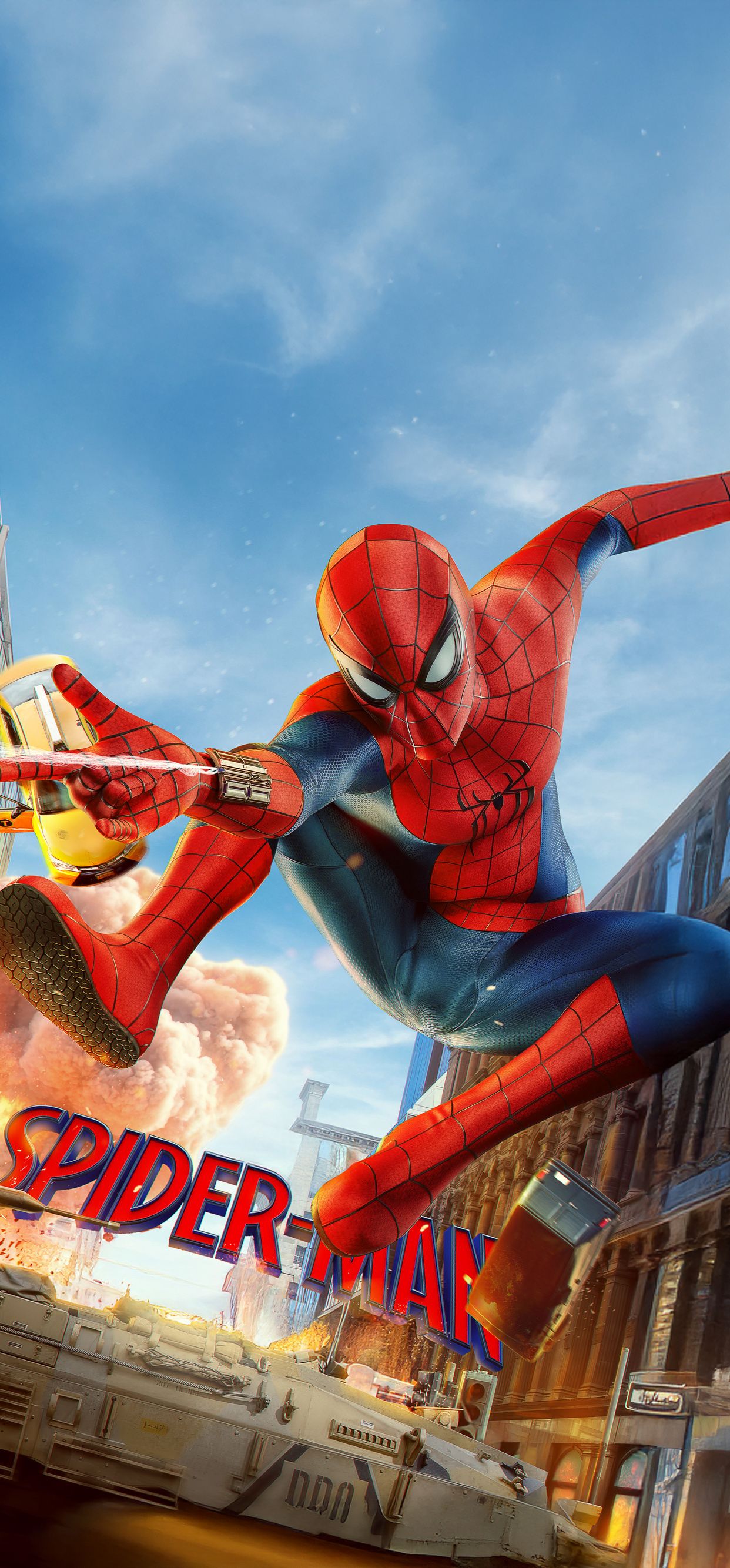 1242x2668 Amazing Spider Man In Mid Air Action iPhone XS MAX , HD 4k Wallpaper, Image, Background, Photos and Picture