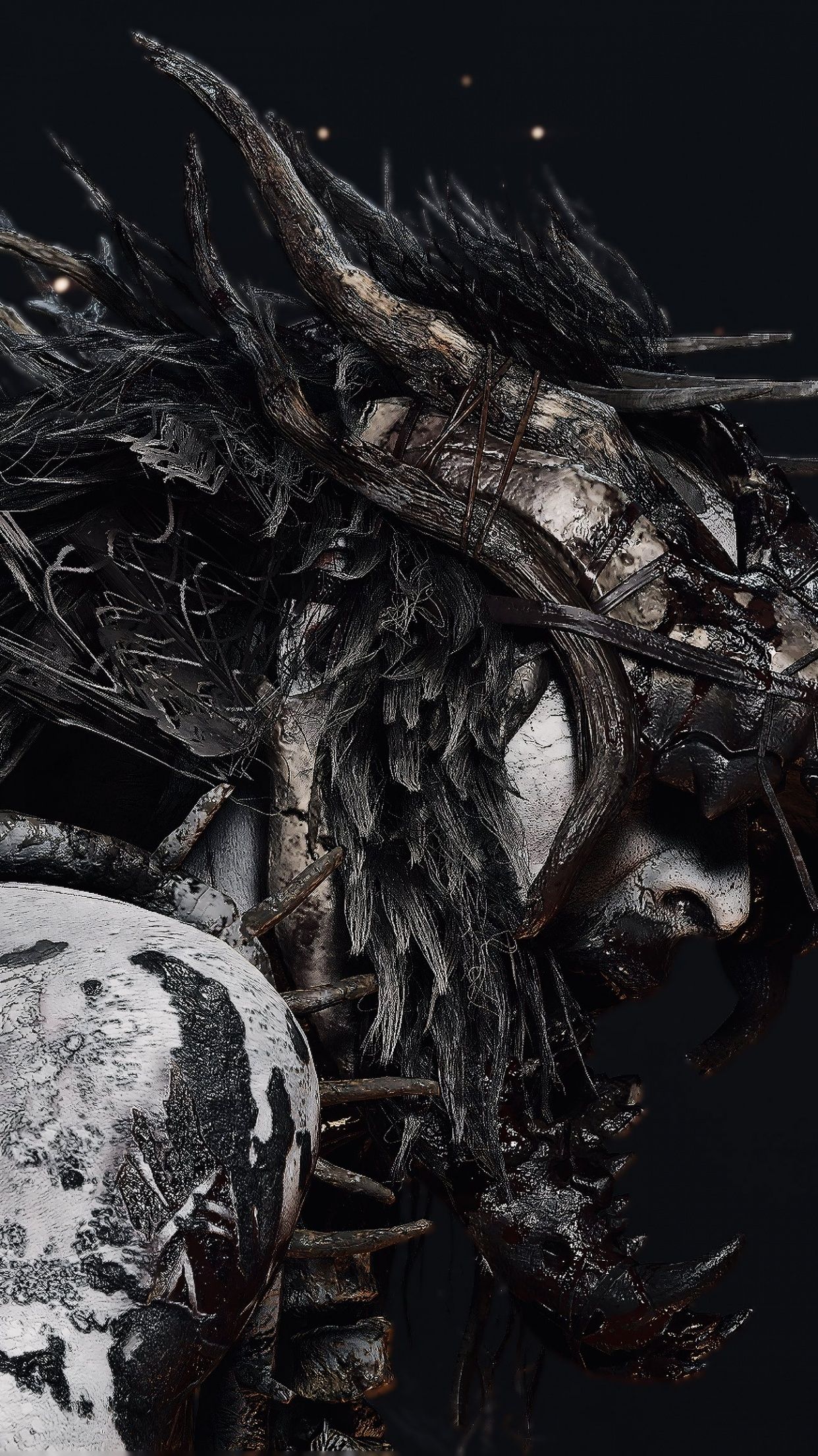 1242x2208 Senua's Saga Hellblade II Wallpaper 4K, Dark background