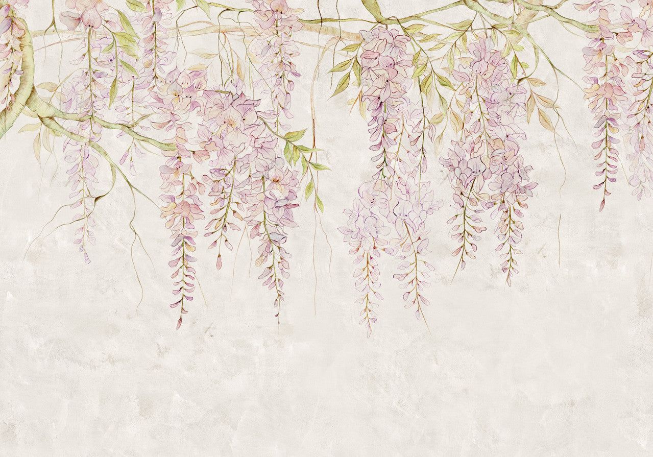1279x895 Wisteria Mural Wallpaper