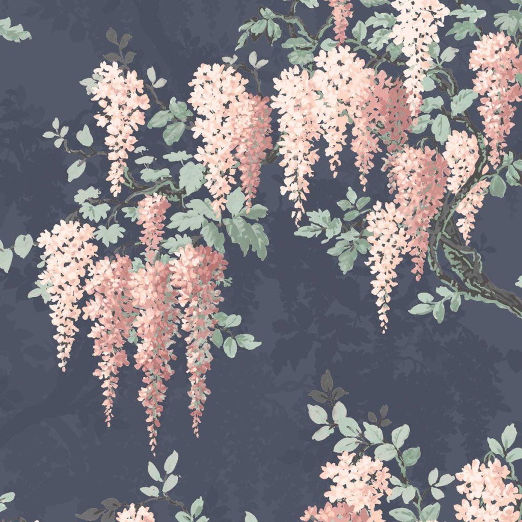 1024x1024 Spring style decor: Floral wisteria wallpaper. Fresh Design Blog