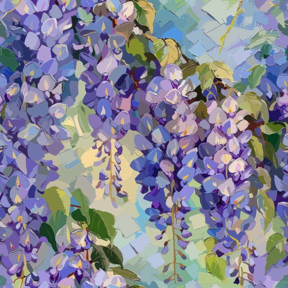 1000x1000 Purple Floral Wallpaper