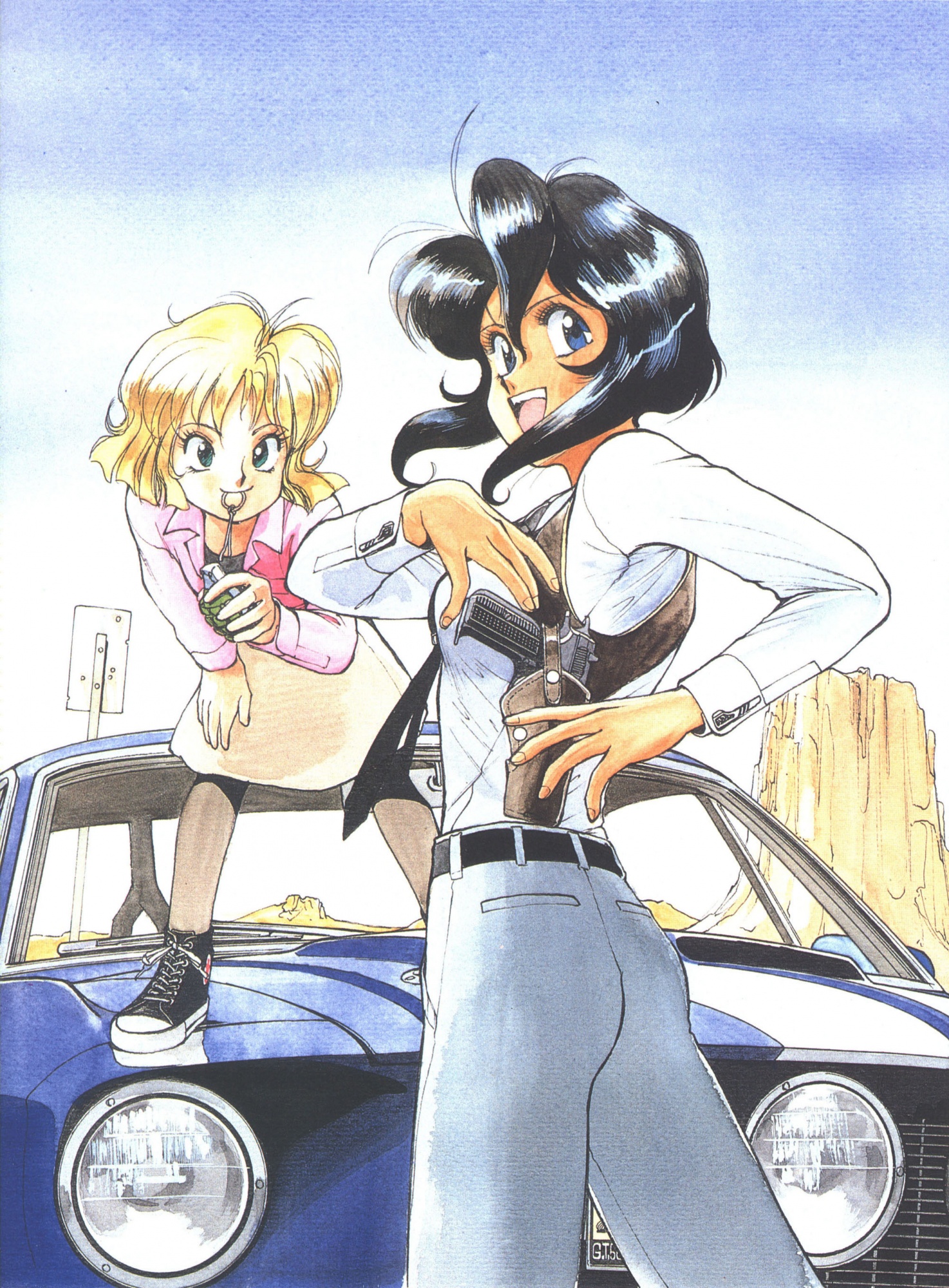 1474x1999 Gunsmith Cats Anime Shelf