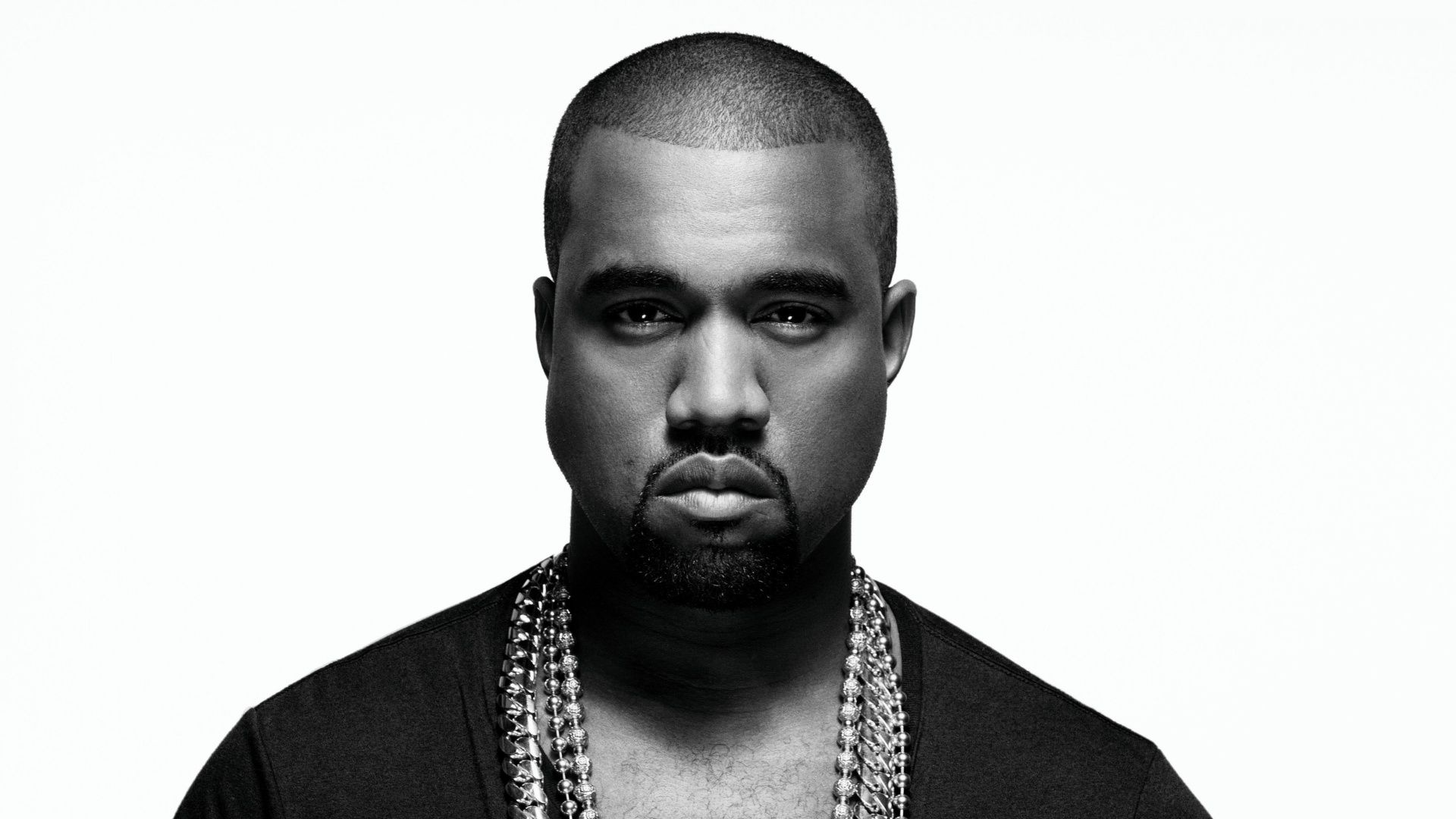 1920x1080 Kanye West Wallpaper 4K, Monochrome, 5K, American rapper