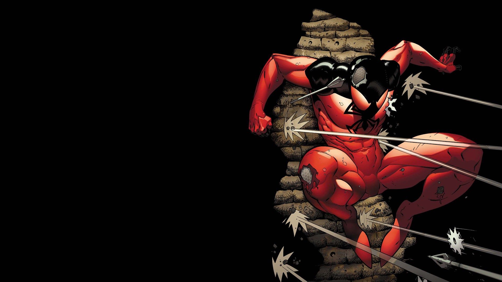 1920x1080 Wallpaper shooting, hunting, arrows, clone, comic, shuriken, Marvel Comics, Spider Man for mobile and desktop, section фантастика, resolution 1920x1080