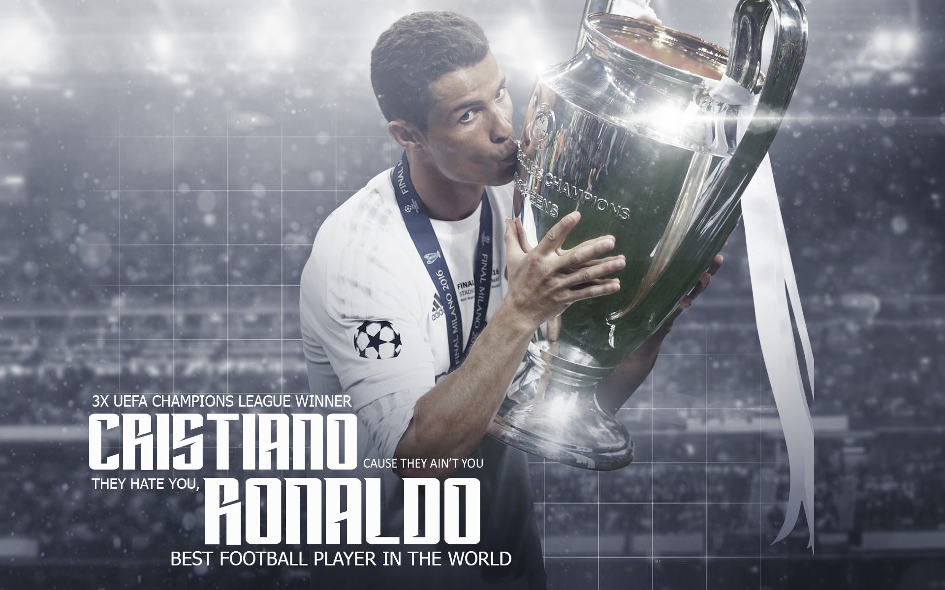 1920x1200 Wallpaper wallpaper, Cristiano Ronaldo, football, player, Sport, Real Madrid CF, UEFA Champions League Winner for mobile and desktop, section спорт, resolution 1920x1200