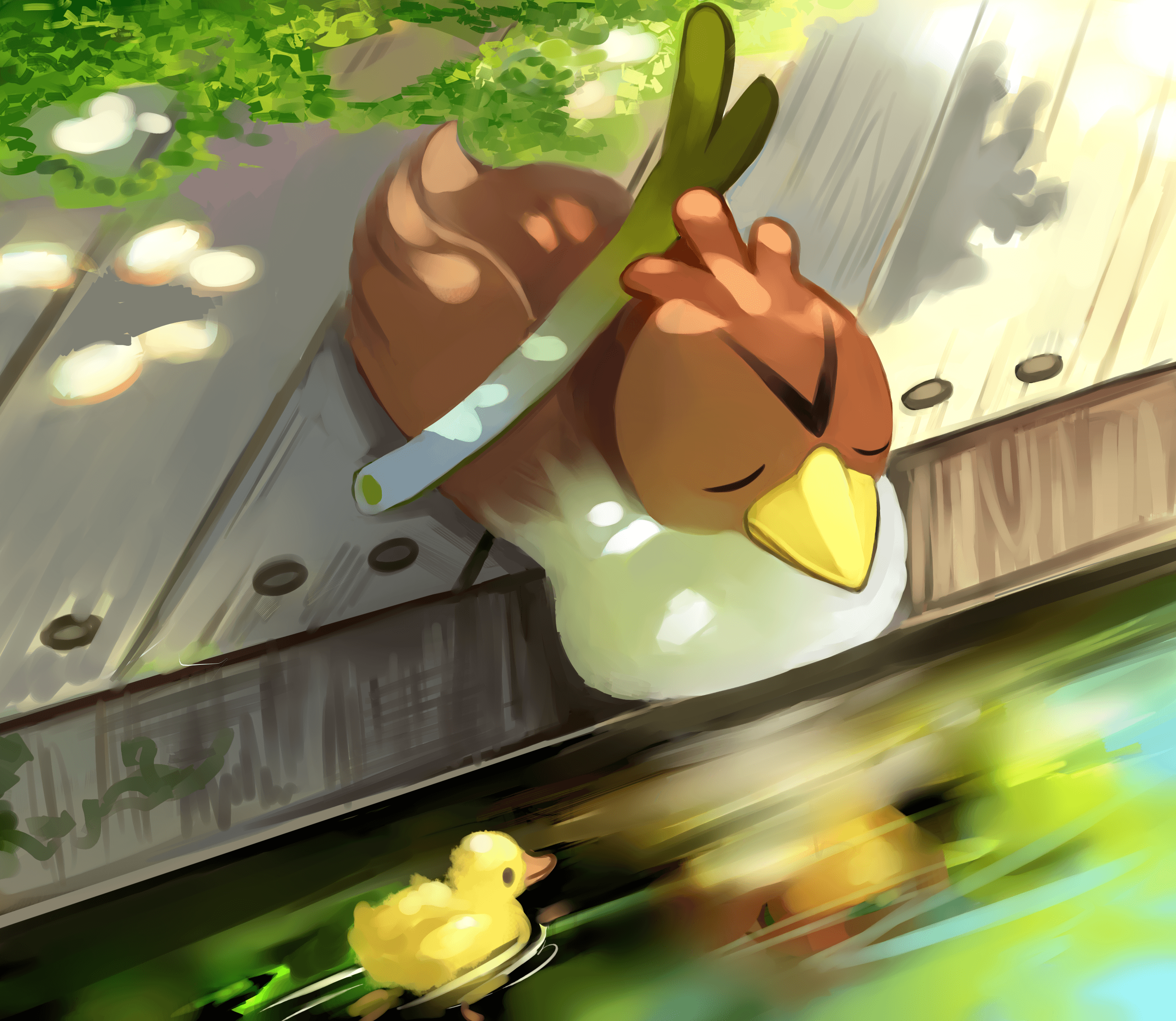 2852x2477 Farfetch'd HD Wallpaper