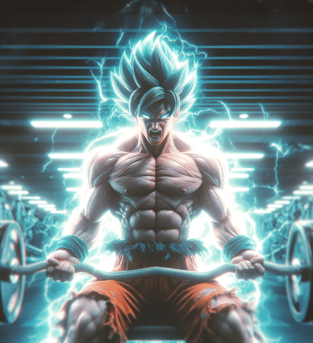 1024x1120 Goku in the gym
