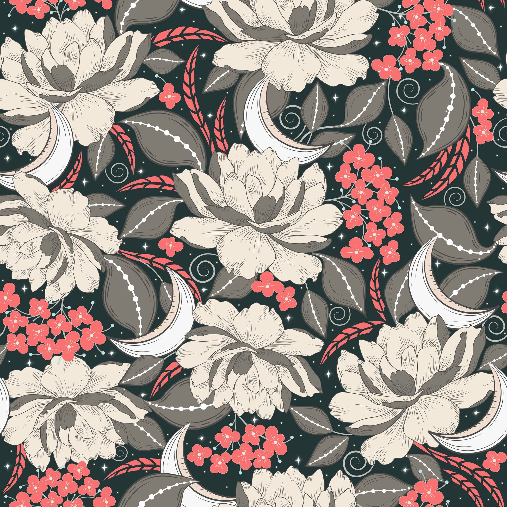 1946x1946 Boho Blossom Bliss Peel and Stick Wallpaper, Floral, Flowers