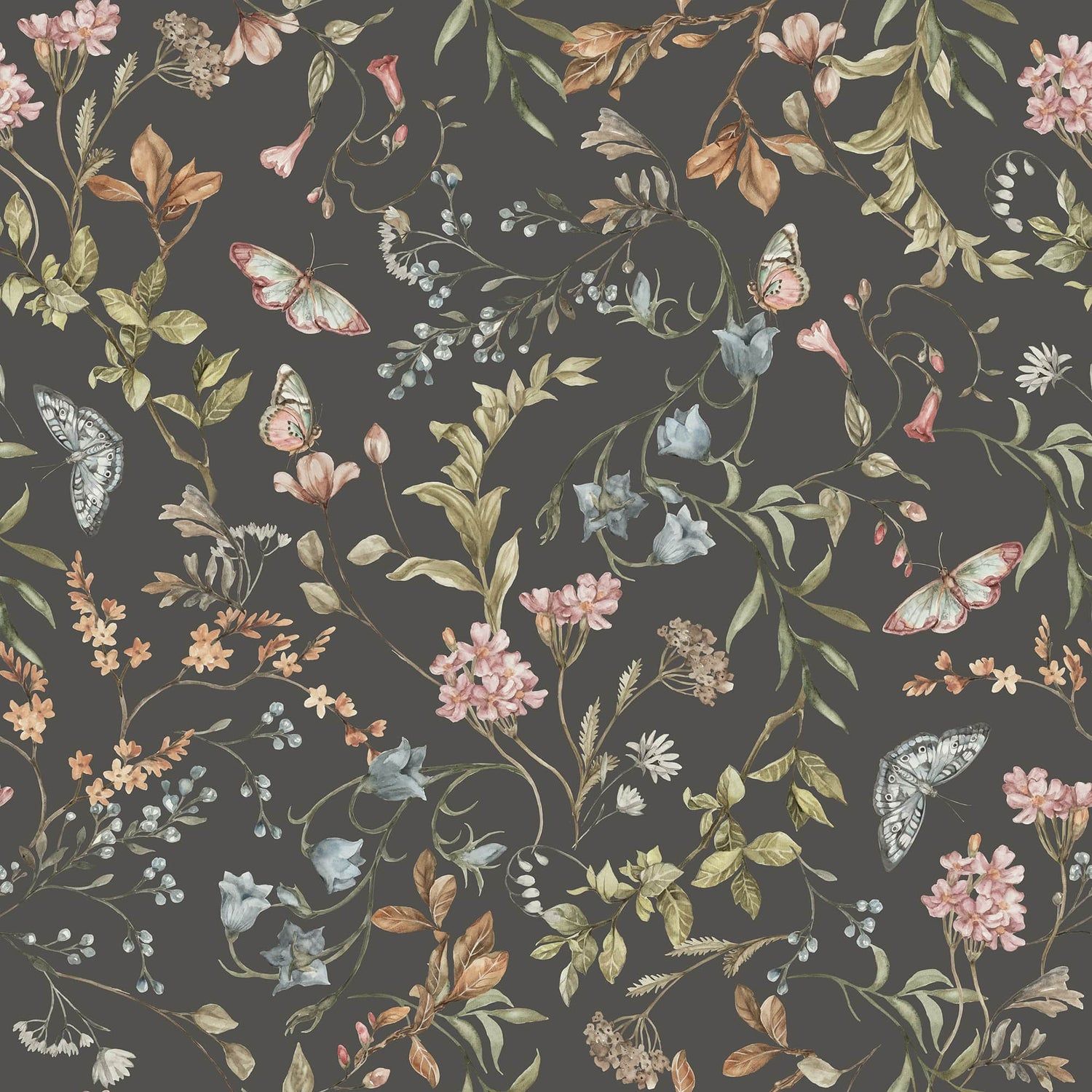 1500x1500 Moody Floral Wallpaper