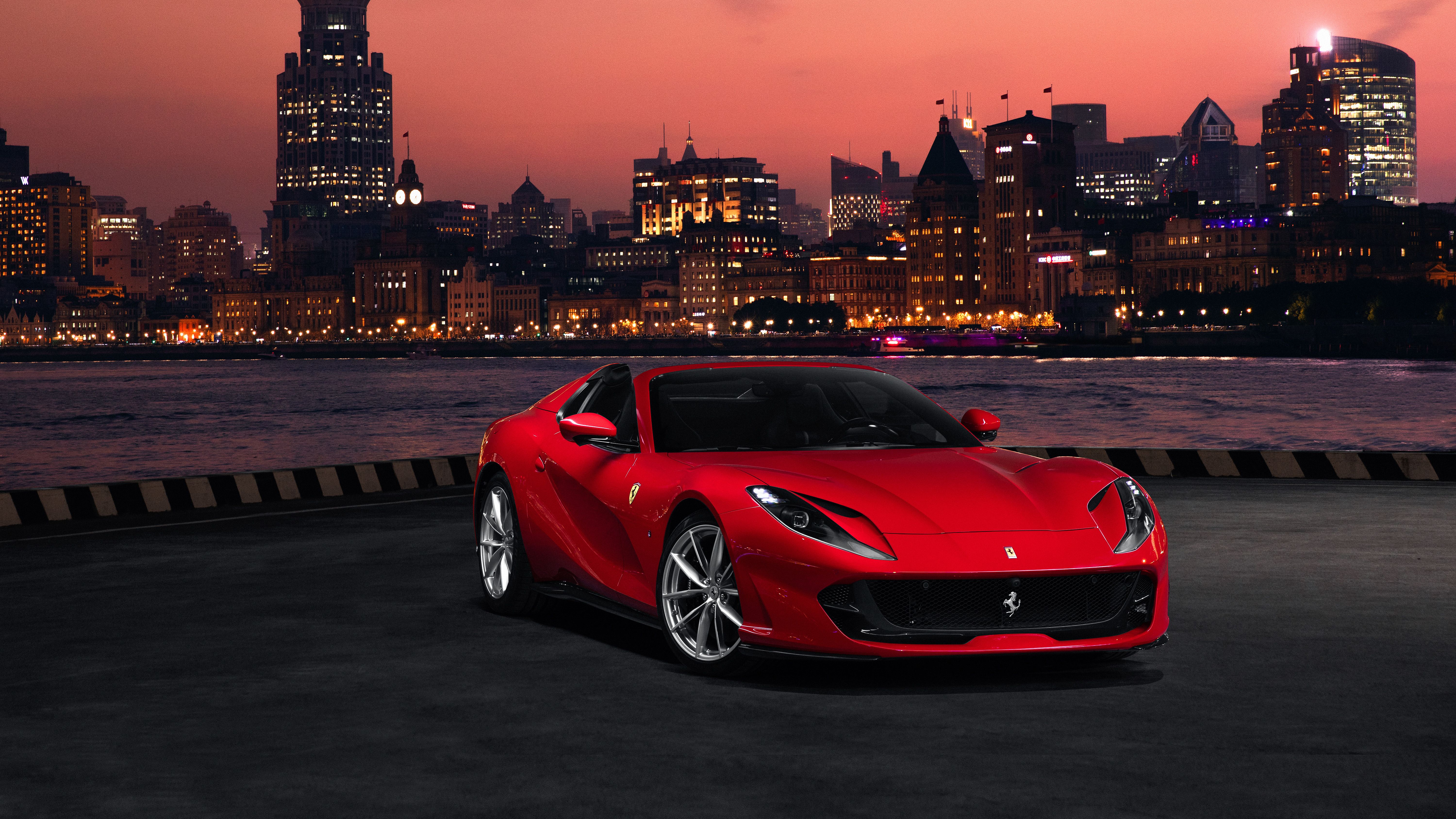 6000x3375 Ferrari Night PC Wallpaper