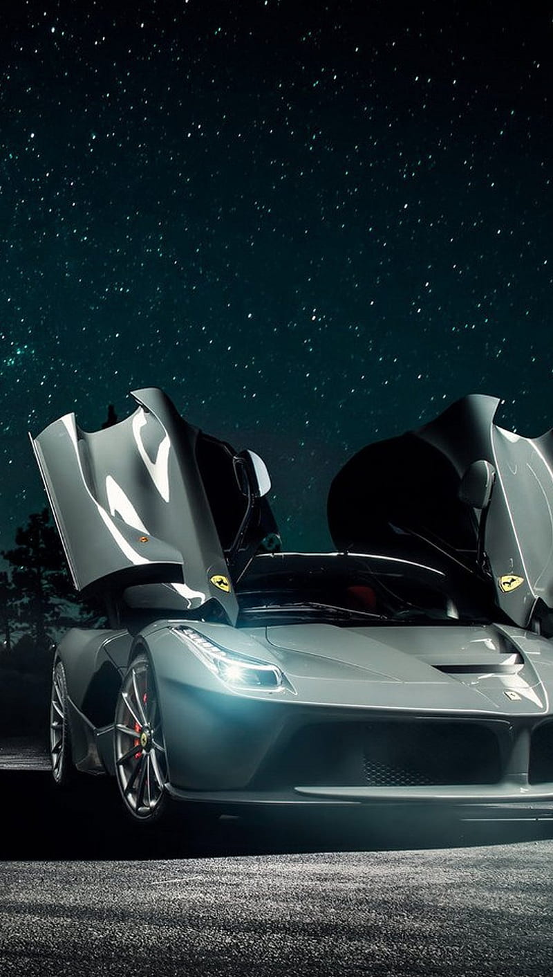800x1412 LaFerrari, car, desenho, new, night, HD phone wallpaper