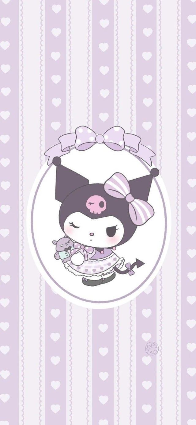 640x1385 Okay I've narrowed it down to 3 Kuromi wallpaper. Which one do you like the best
