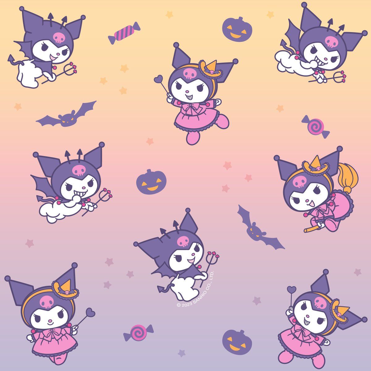 1200x1200 New month, new #Kuromi phone background