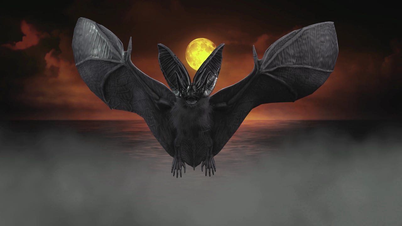 1280x720 Halloween, Bat, Horror, Dark