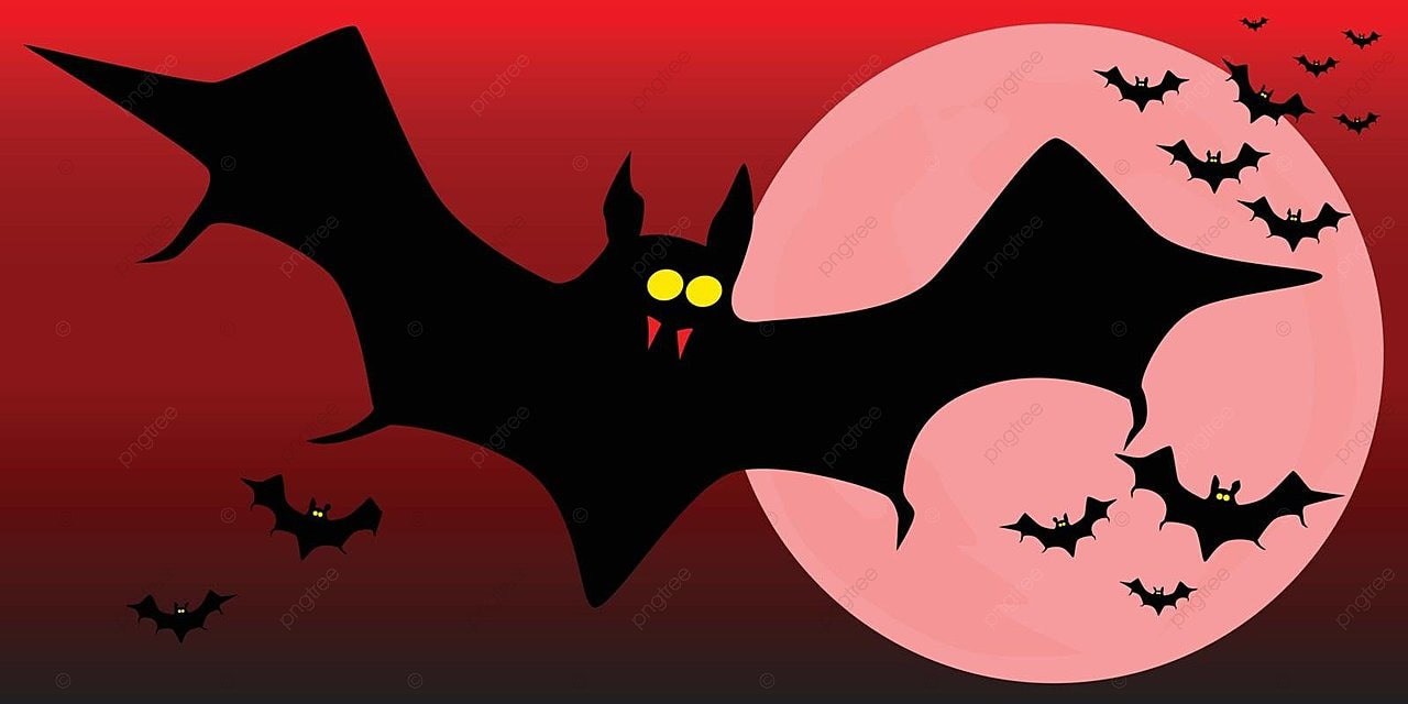 1280x640 Flying Vampire Bats Art Bats Bat Vector, Art, Bats, Bat Illustration Background And Wallpaper For Free Download