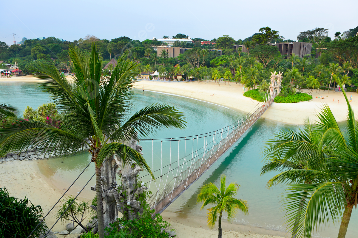 1200x800 Landscape In Sentosa Singapore Sand Resort Urban Photo Background And Picture For Free Download