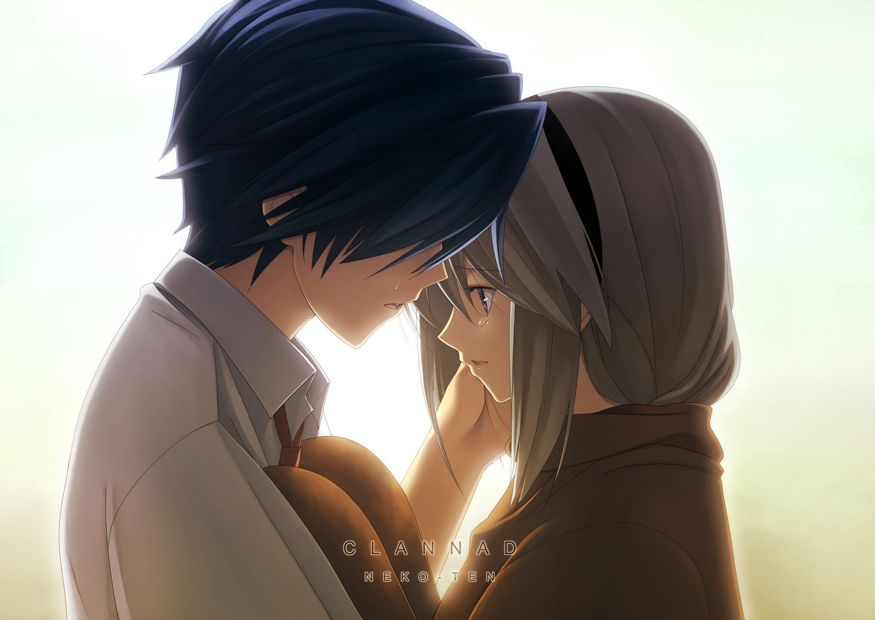 1777x1260 clannad, Okazaki, Tomoya, Sakagami, Tomoyo, Tears Wallpaper HD / Desktop and Mobile Background