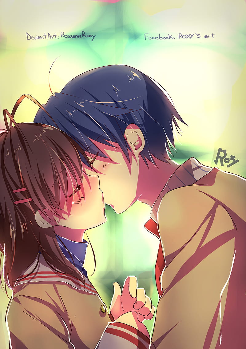 800x1132 Clannad, Nagisa Furukawa, Tomoya Okazaki, HD phone wallpaper