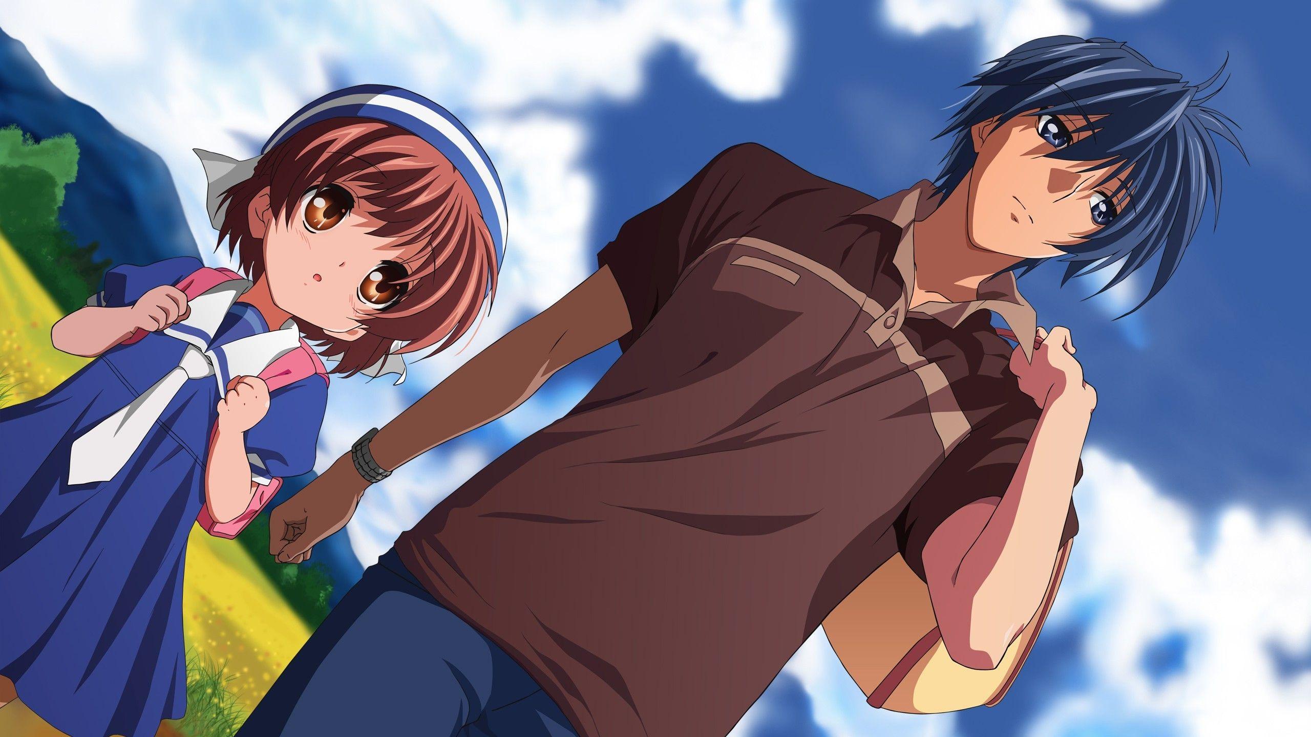 2560x1440 Ushio Okazaki Wallpaper