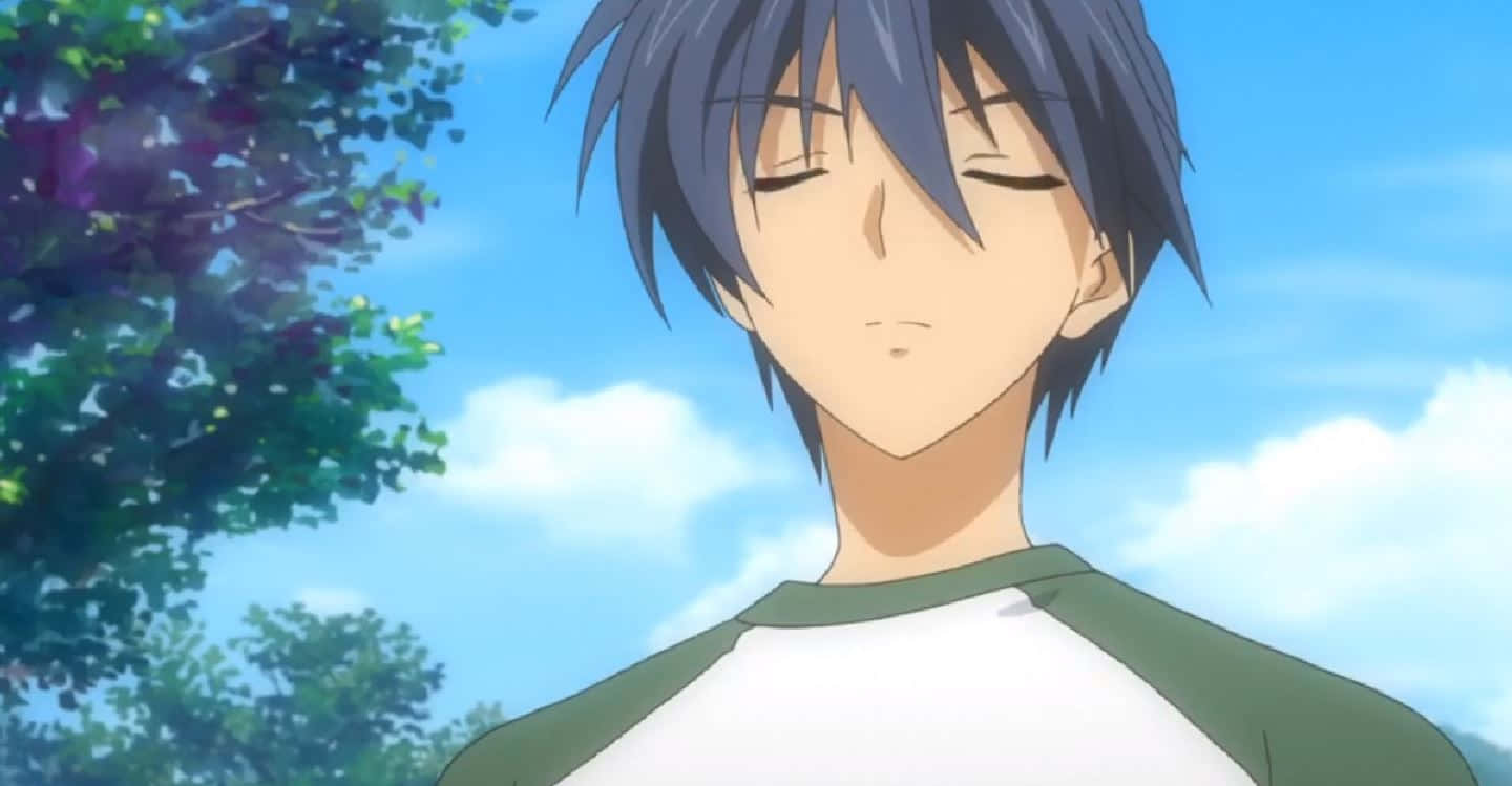 1440x749 Download Tomoya Okazaki In a Pensive Mood Wallpaper