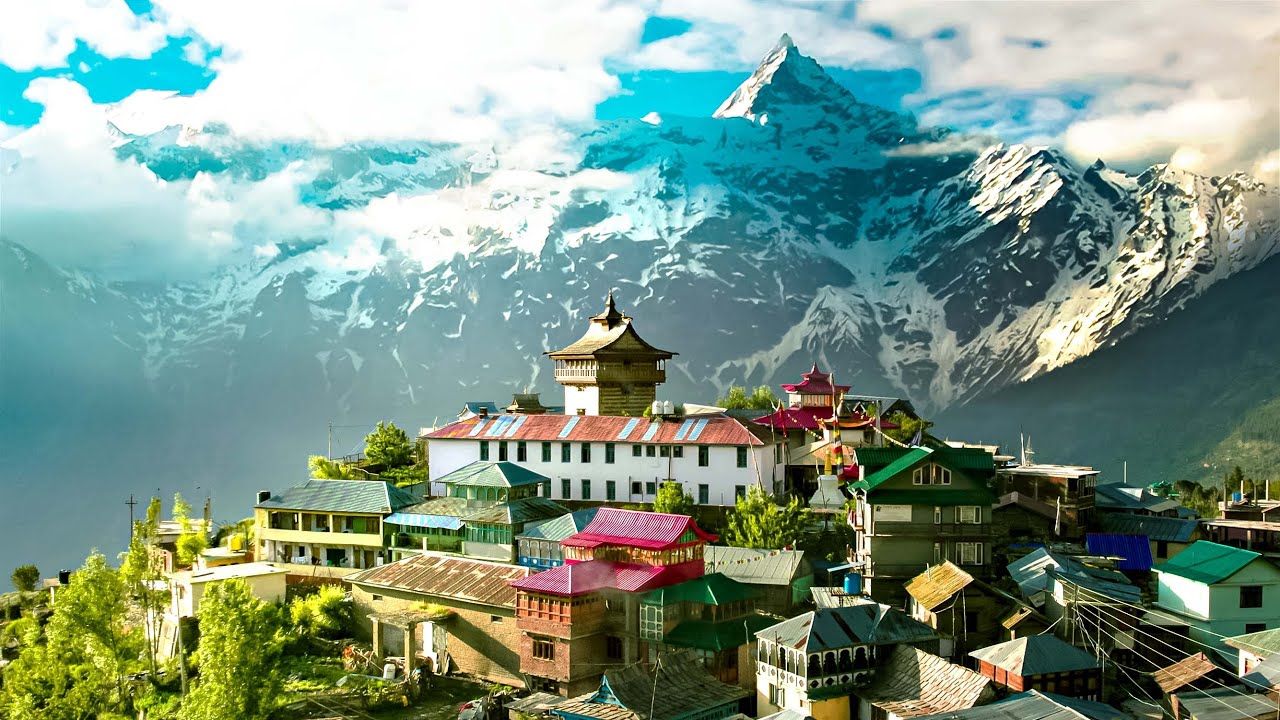 1280x720 Most Beautiful Villages of Himachal Pradesh. Kinnaur Valley. Kalpa and Nako