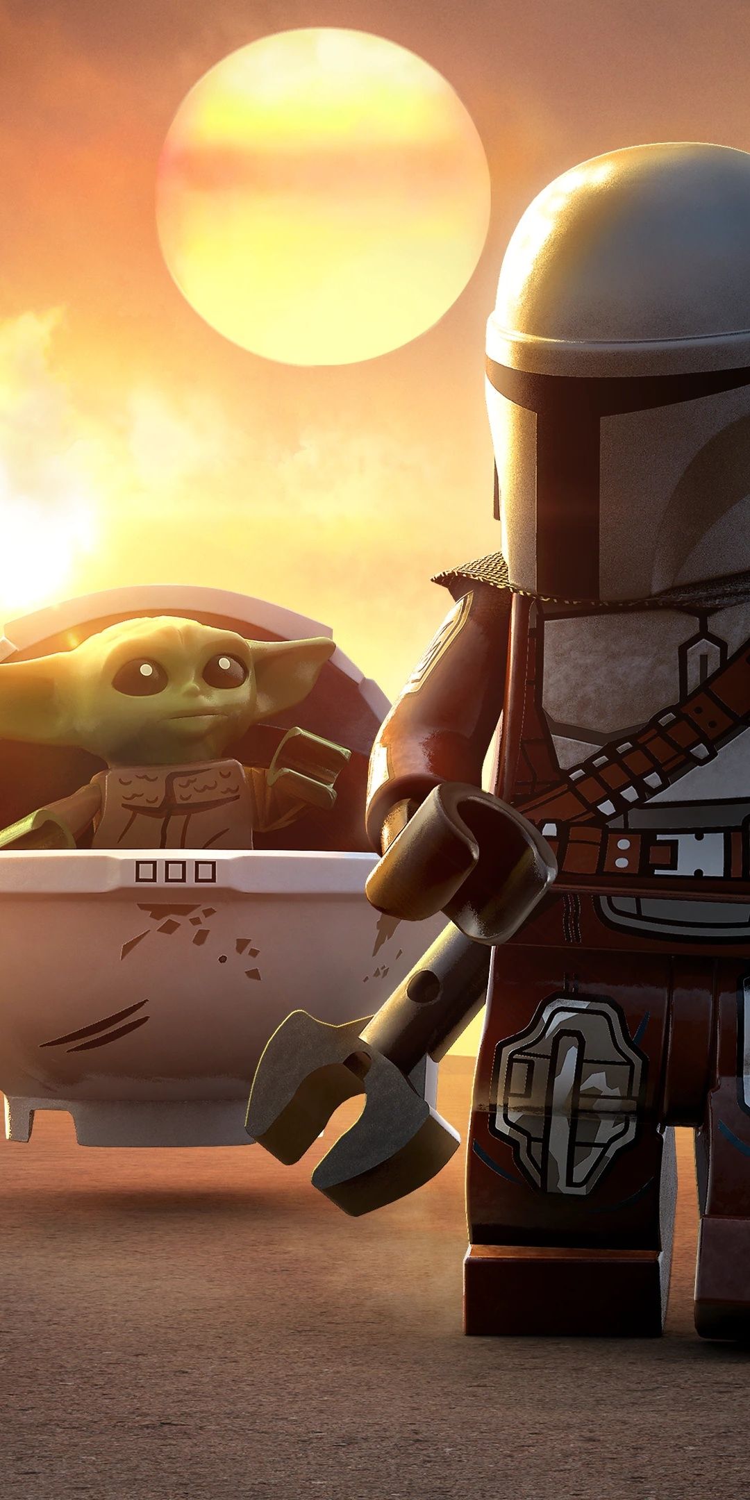 1080x2160 The Mandalorian Wallpaper 4K